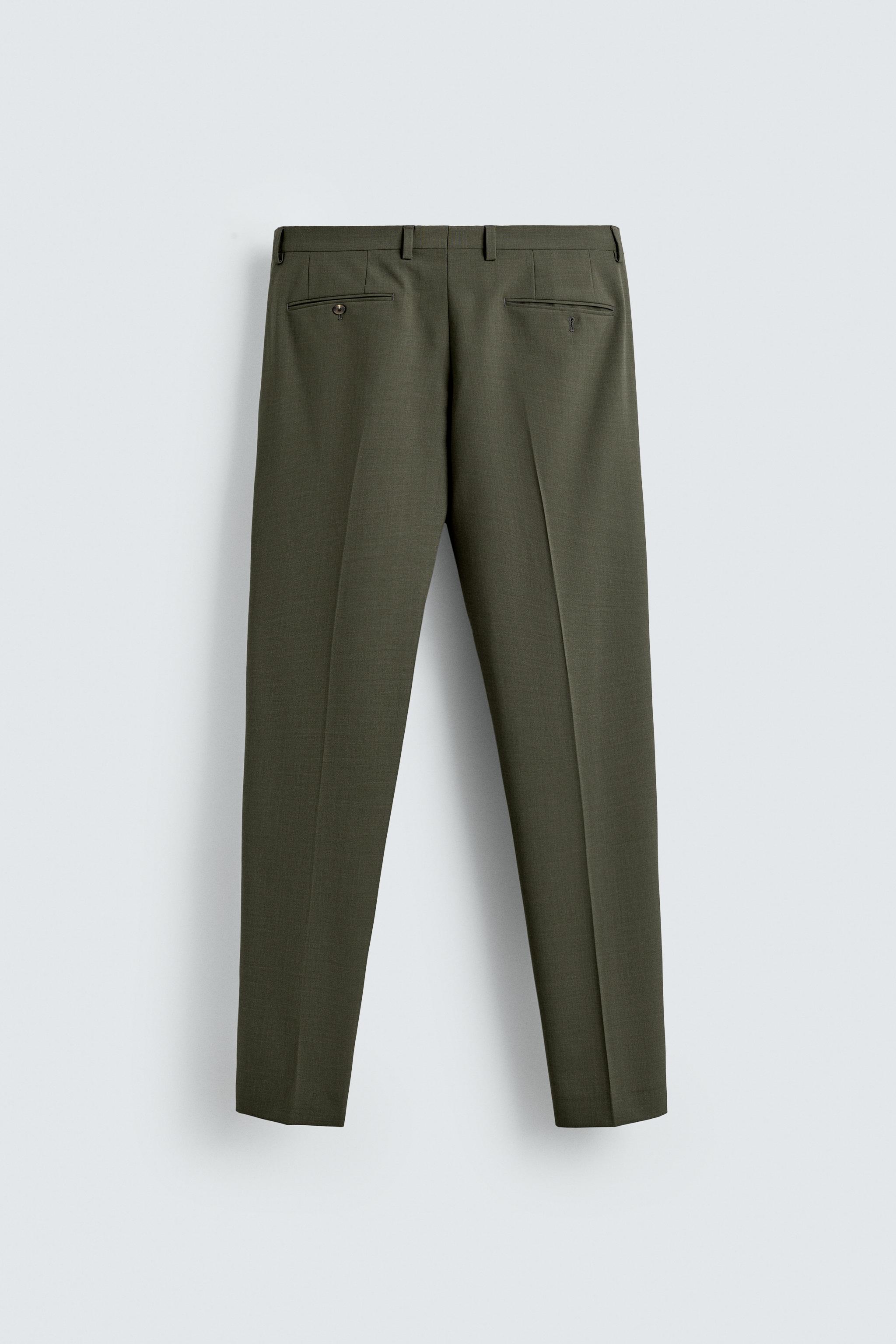 WOOL SUIT PANTS