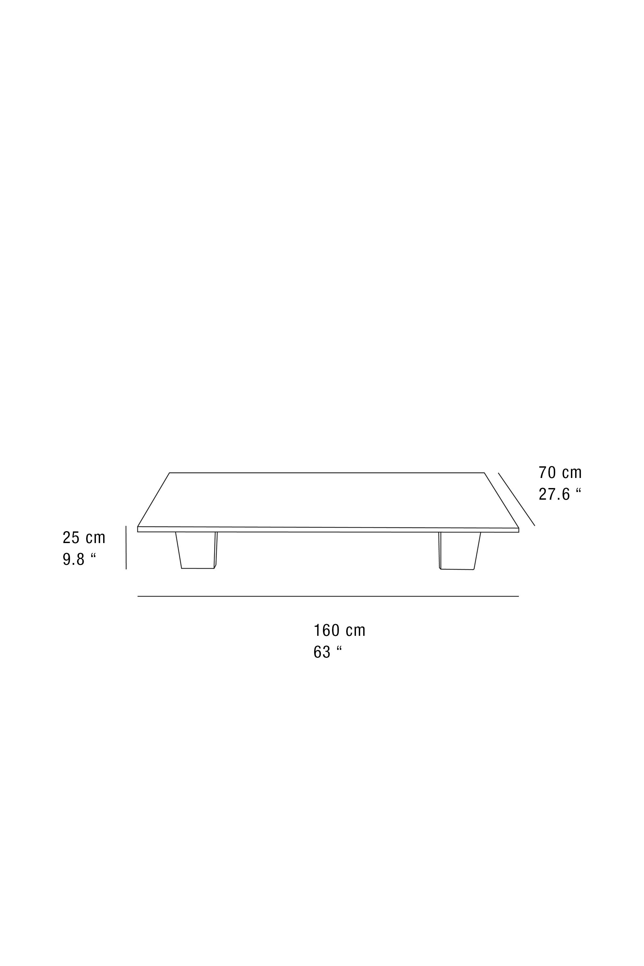ELM WOOD CENTER TABLE/ COFFEE TABLE