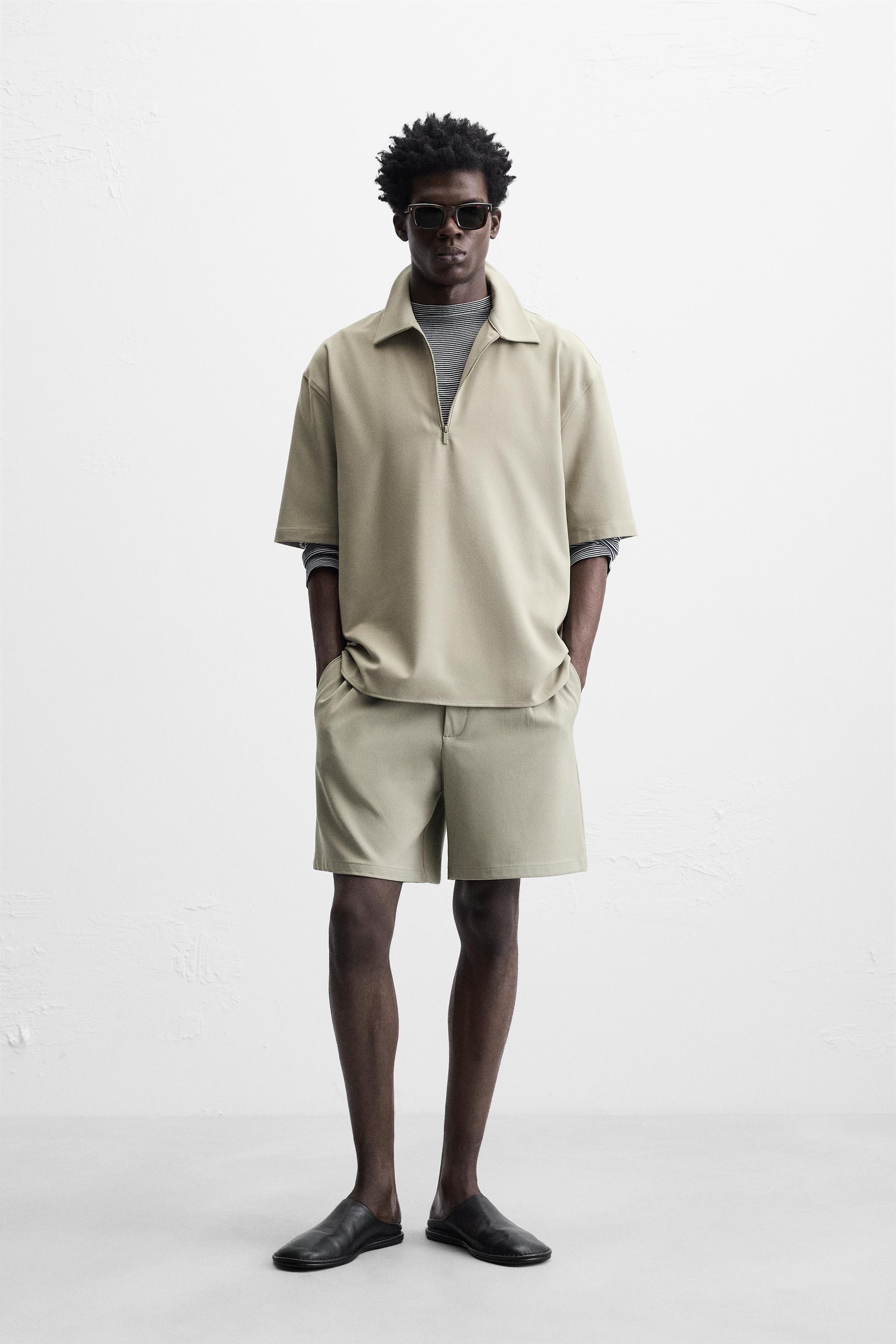 TECHNICAL ZIP POLO SHIRT