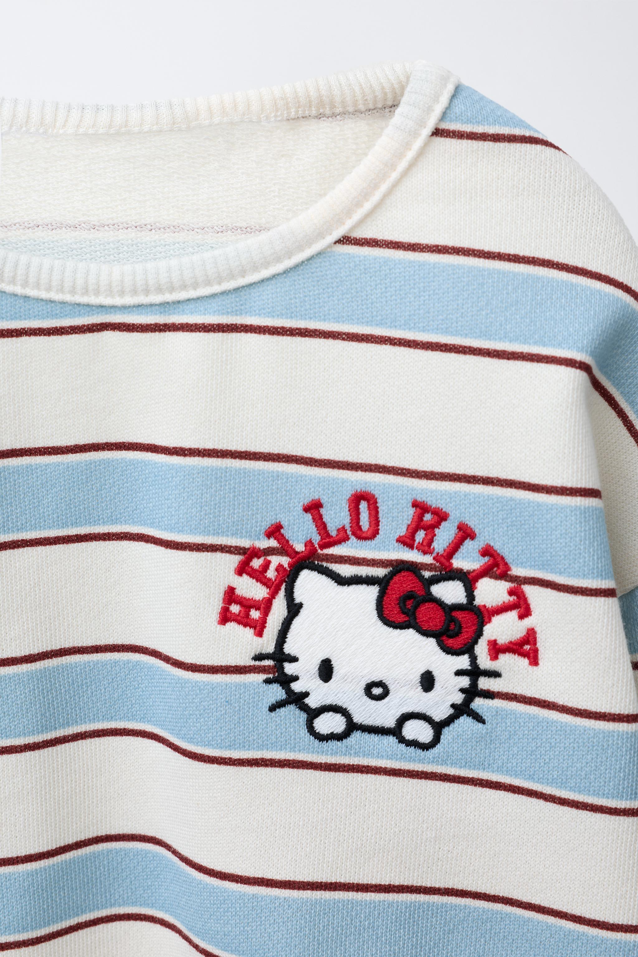HELLO KITTY © SANRIO STRIPED PLUSH T-SHIRT