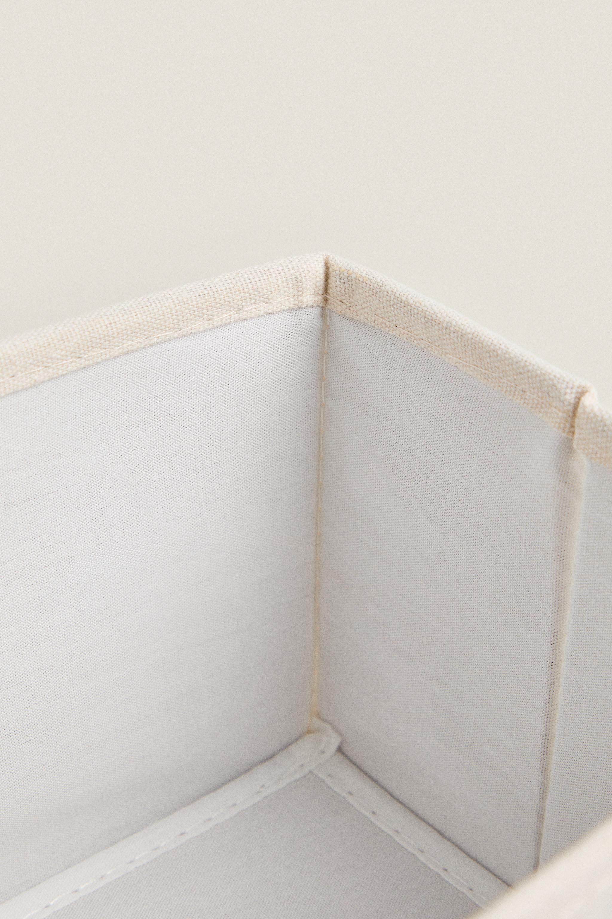 FOLDABLE COTTON STORAGE BOX