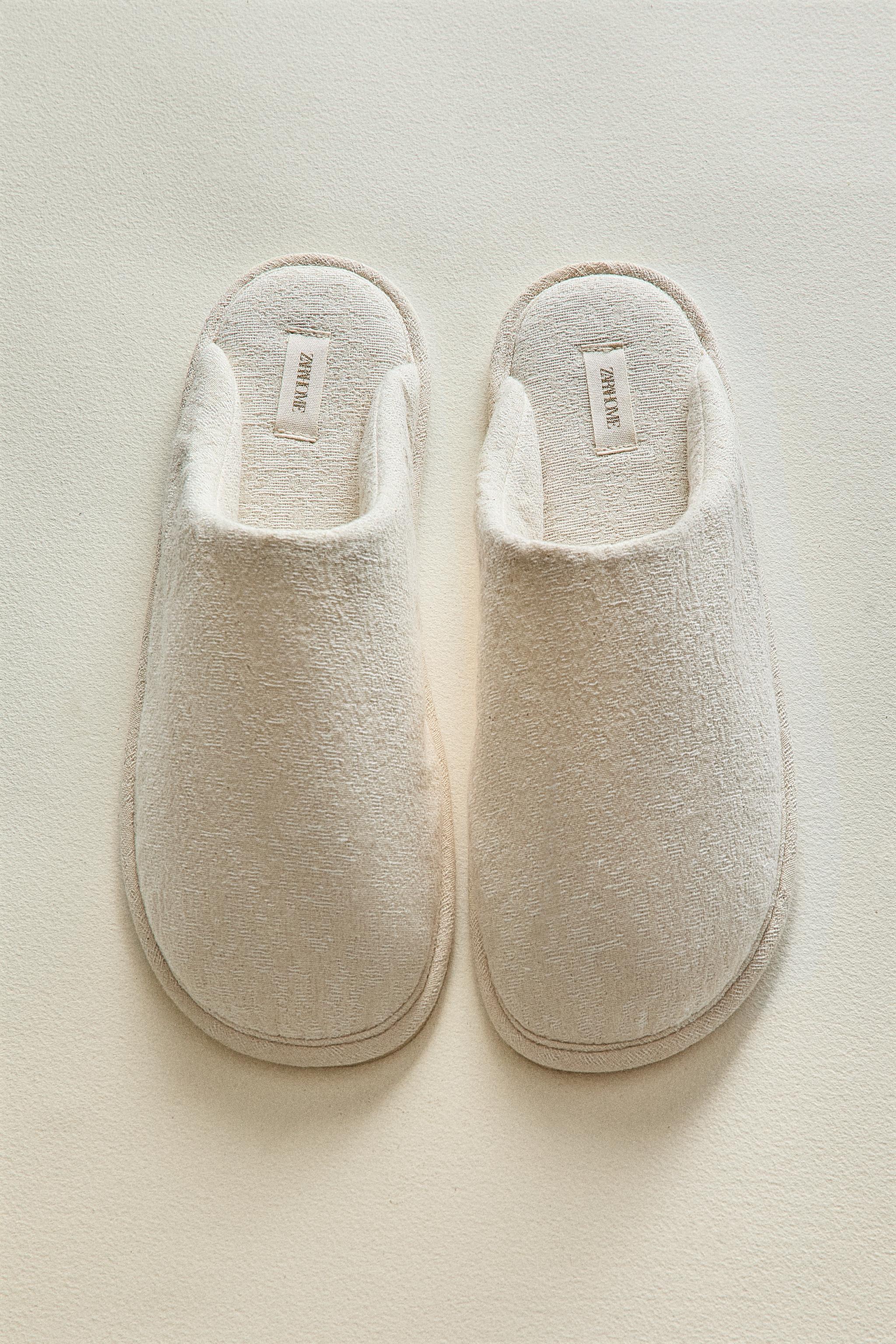 JACQUARD MULE SLIPPERS