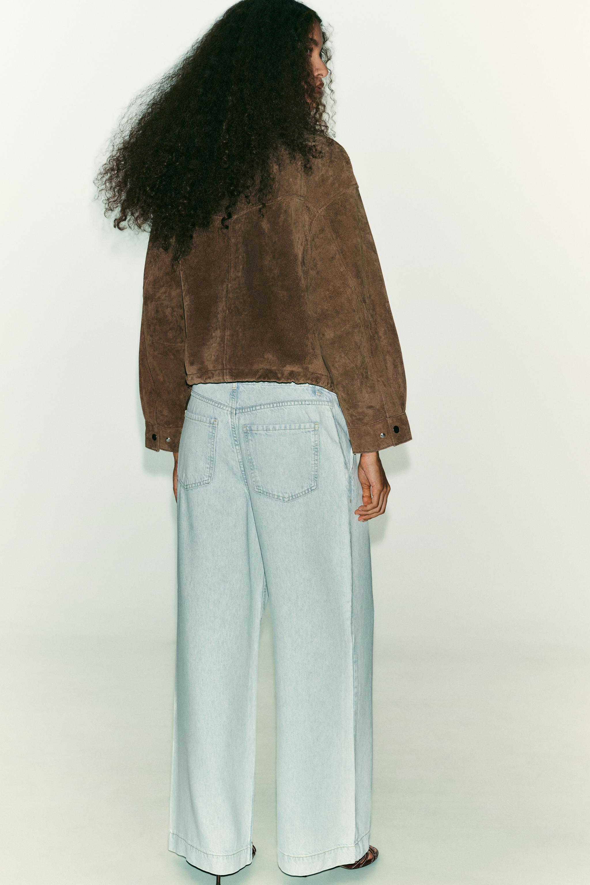 Z1975 HIGH WAIST WIDE LEG JEANS WITH LACES