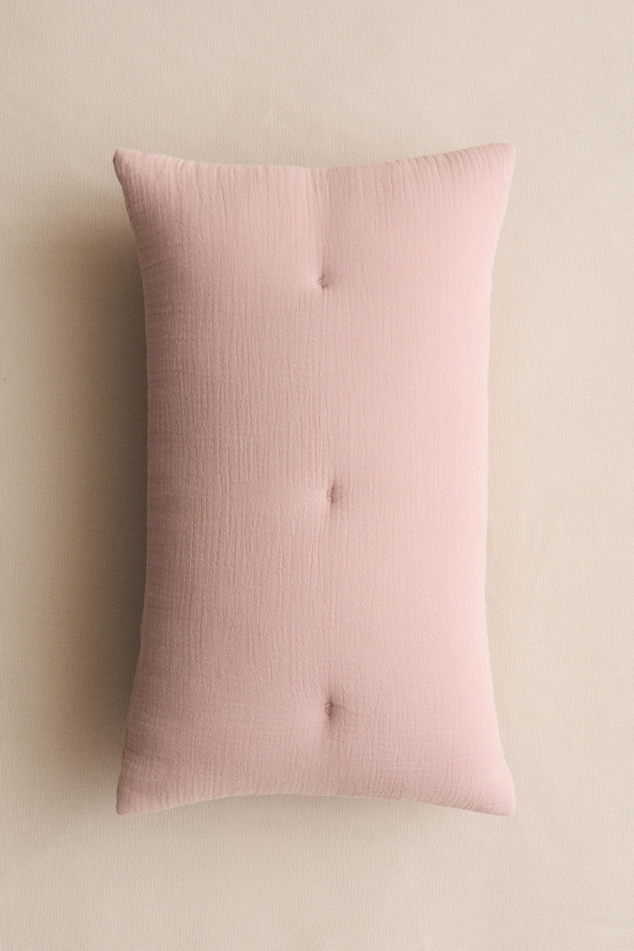 CHILDREN'S PLAIN MUSLIN THROW PILLOW COVER