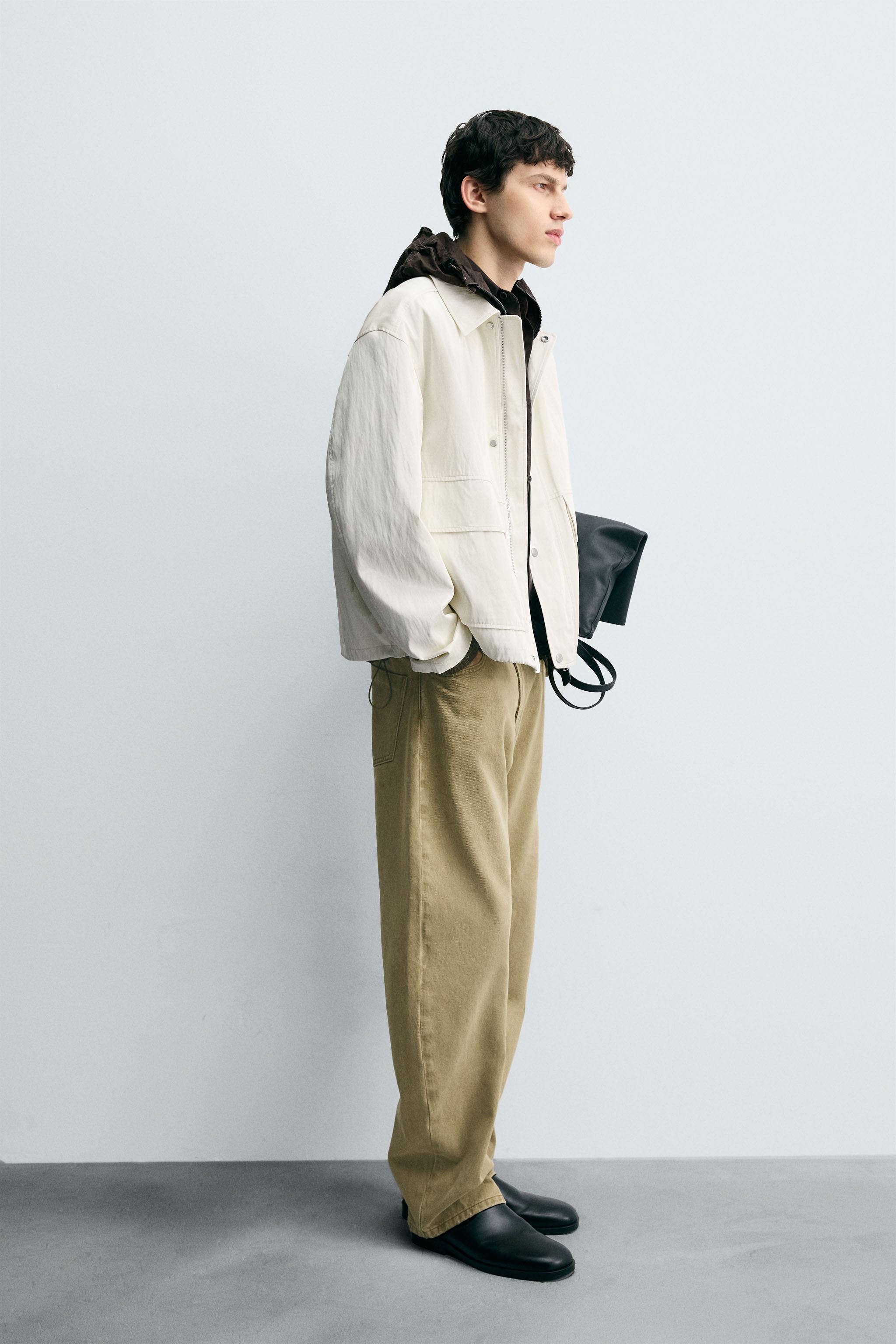 RELAXED FIT JACKET WITH SHINY FINISH