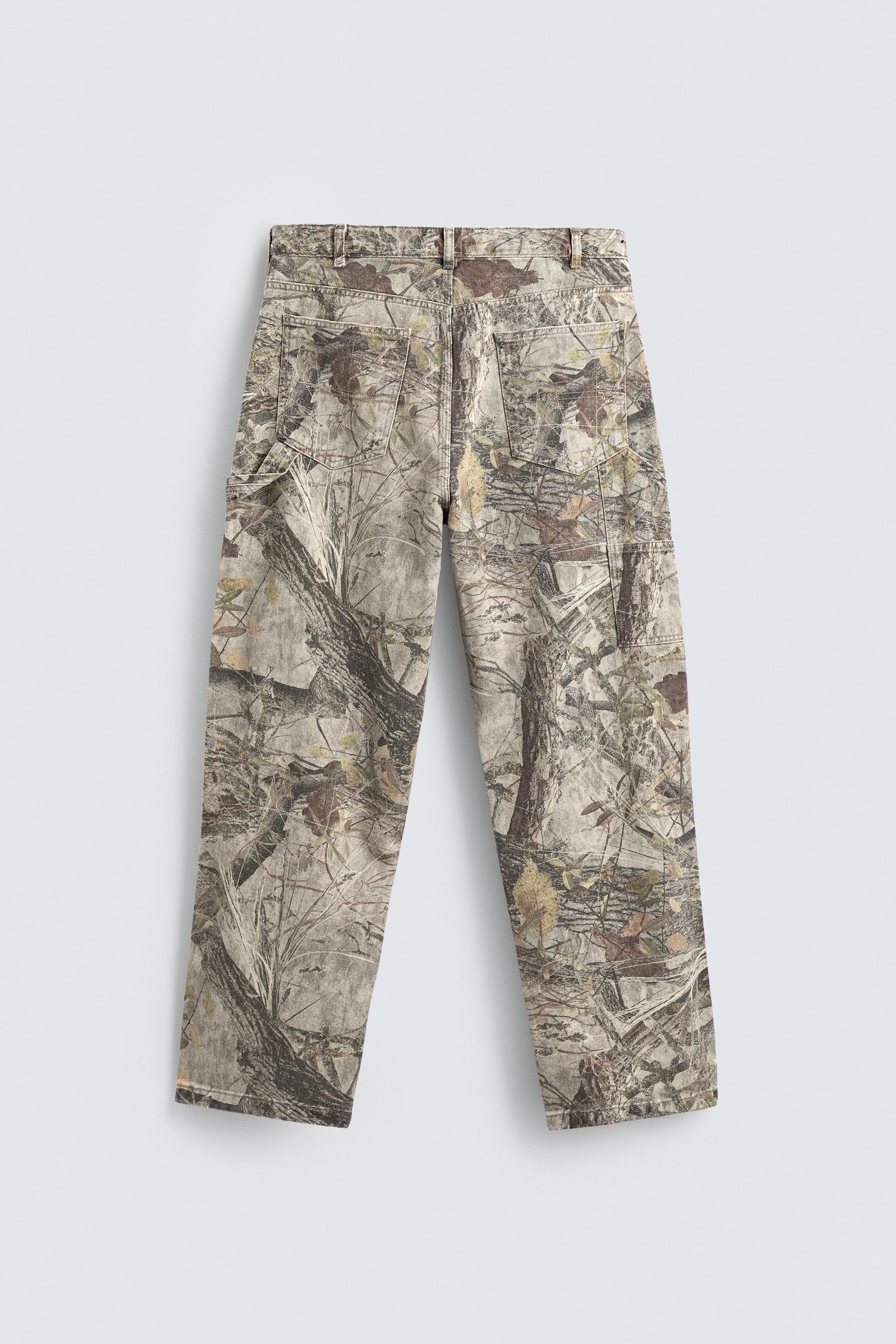 ABSTRACT PRINT CARPENTER PANTS