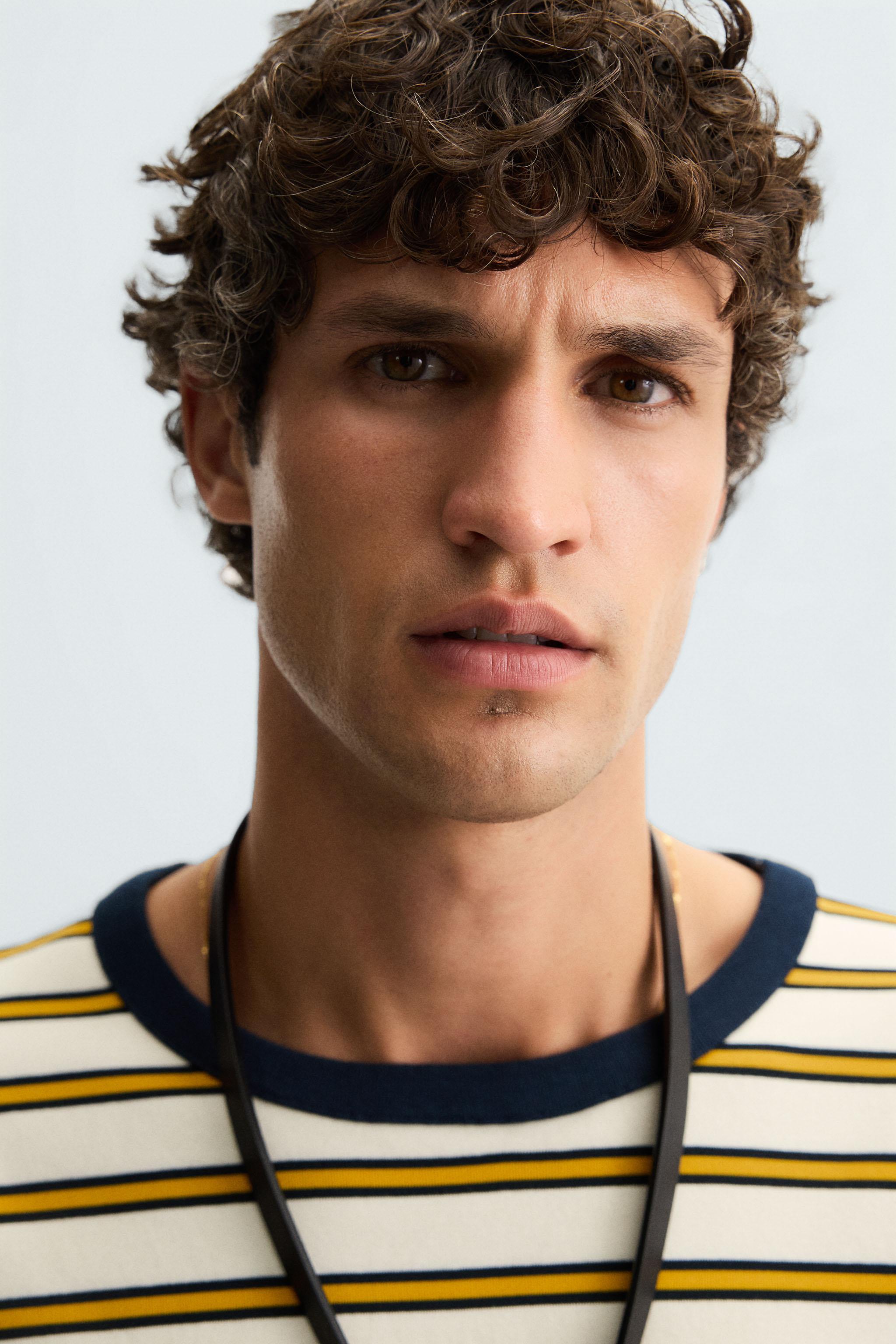 STRIPED JACQUARD T-SHIRT