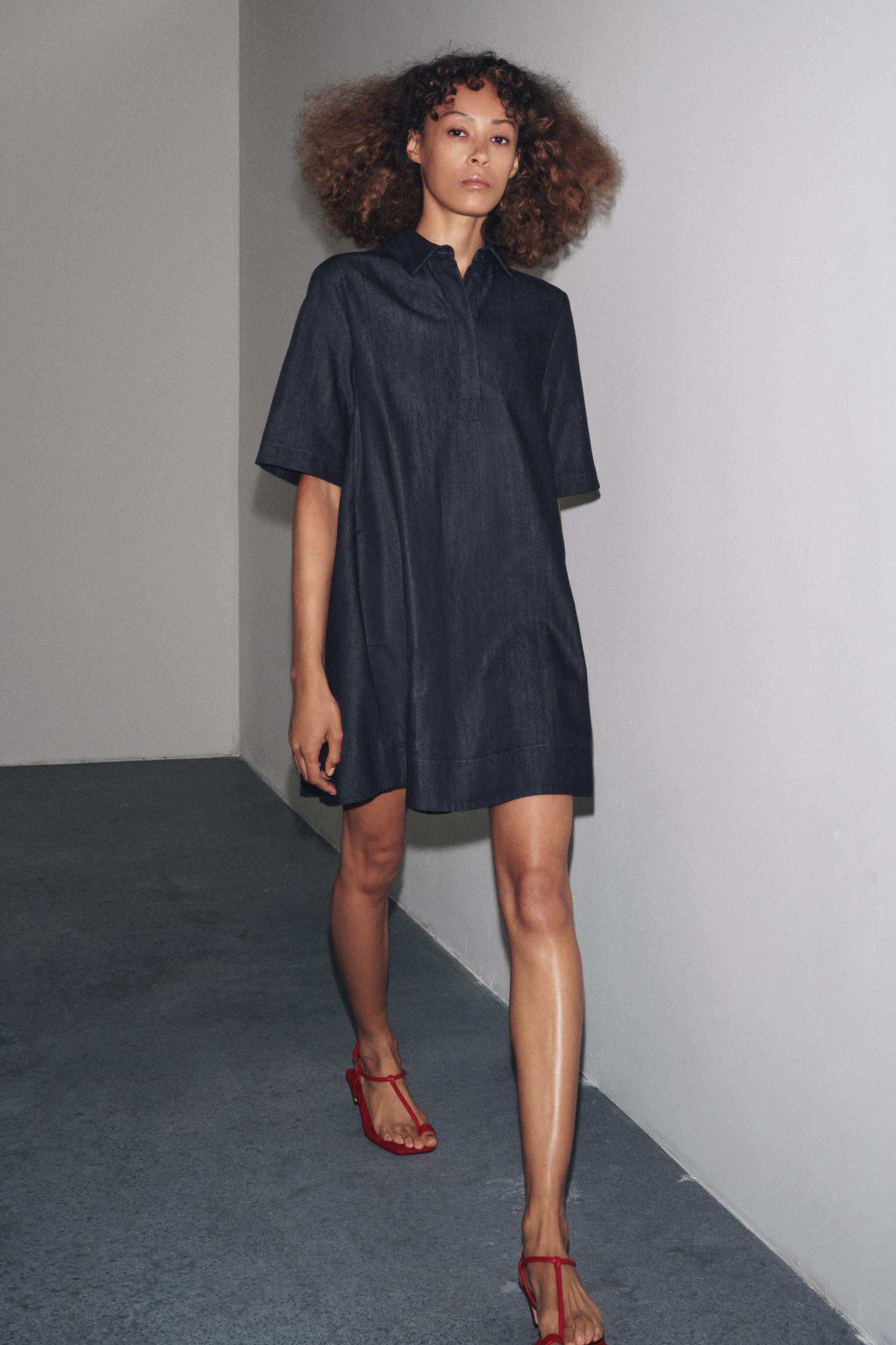 ZW COLLECTION DENIM MINI DRESS