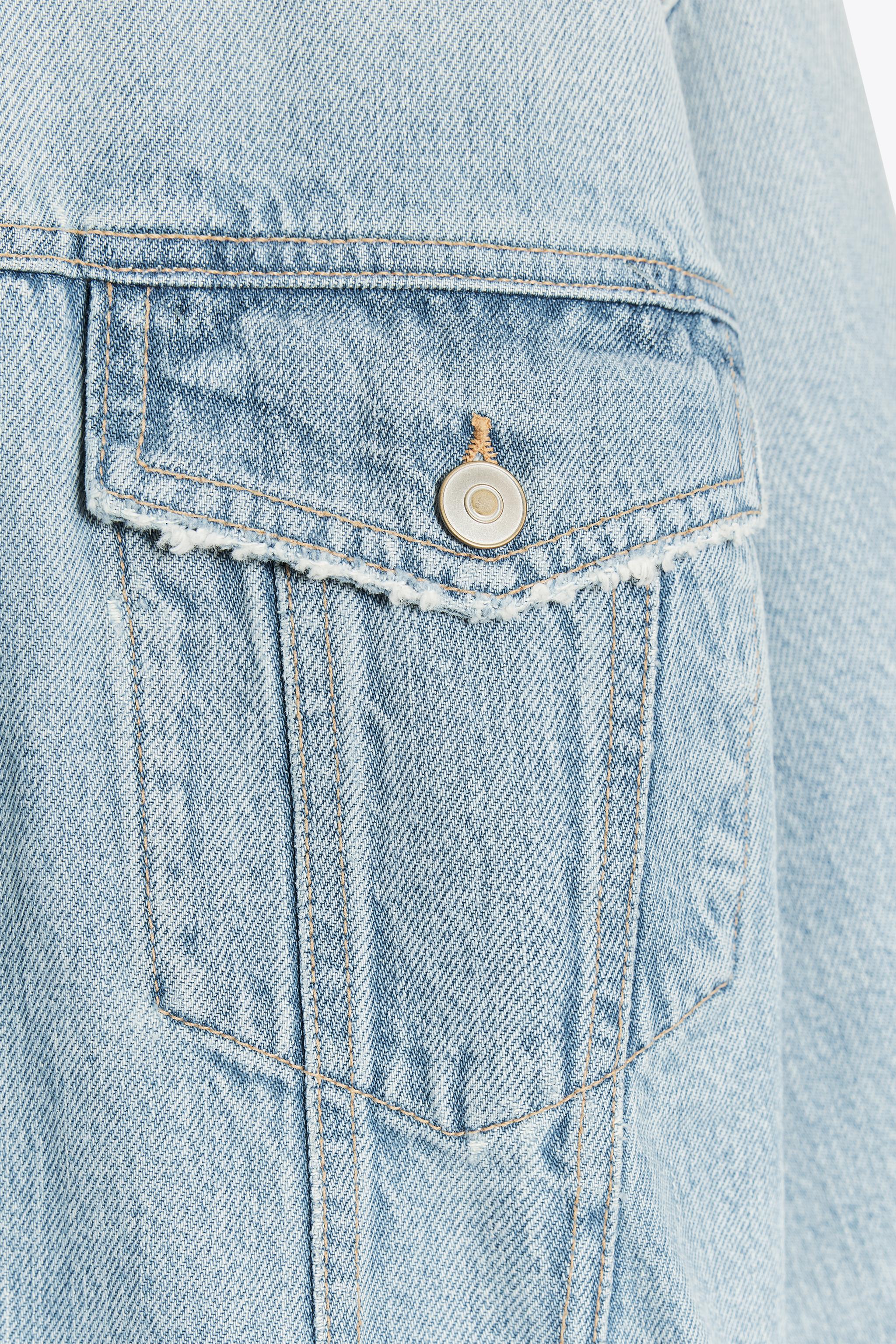 TRF RIPPED DENIM OVERSHIRT