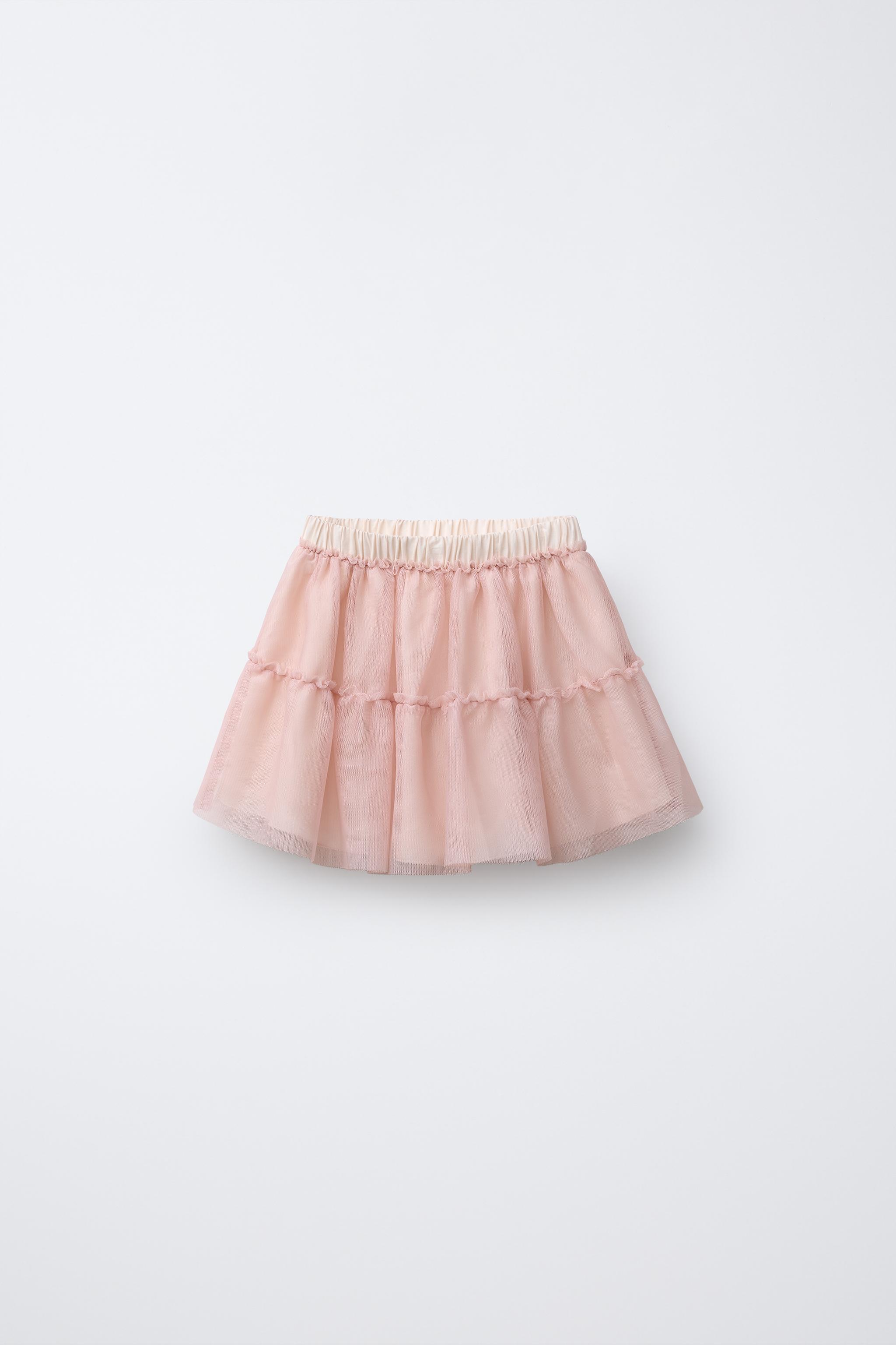 RUFFLED TULLE SKIRT