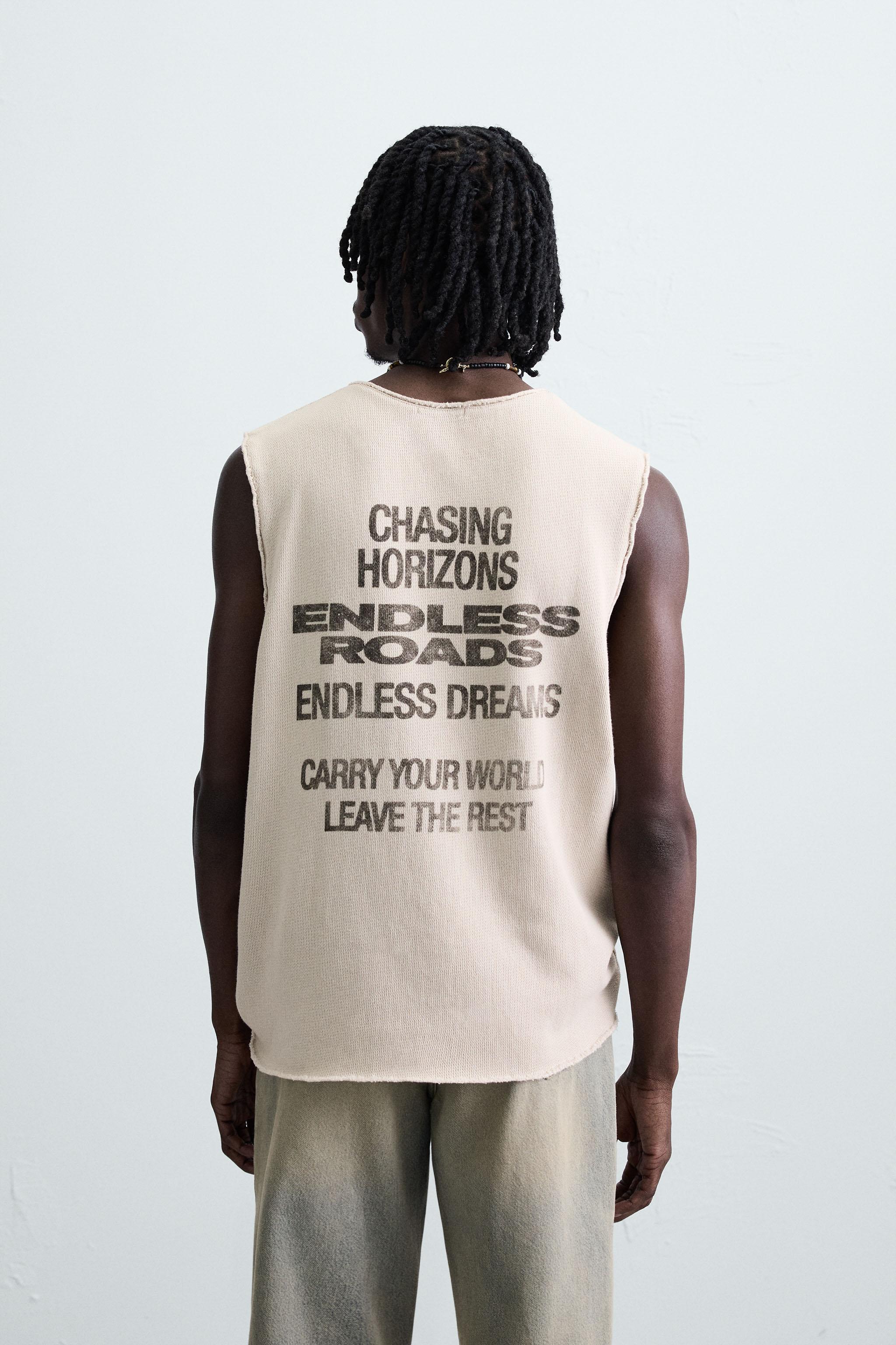 PRINTED KNIT TANK TOP