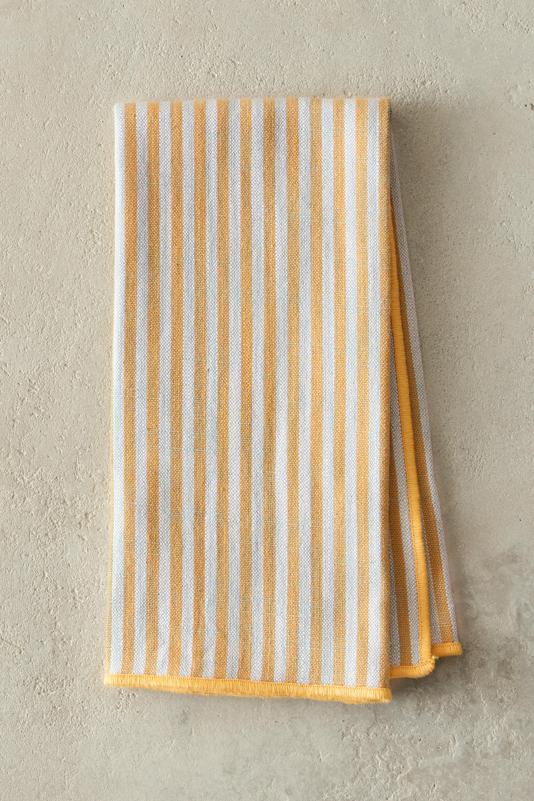 SET OF STRIPED COTTON NAPKINS (SET OF 2)