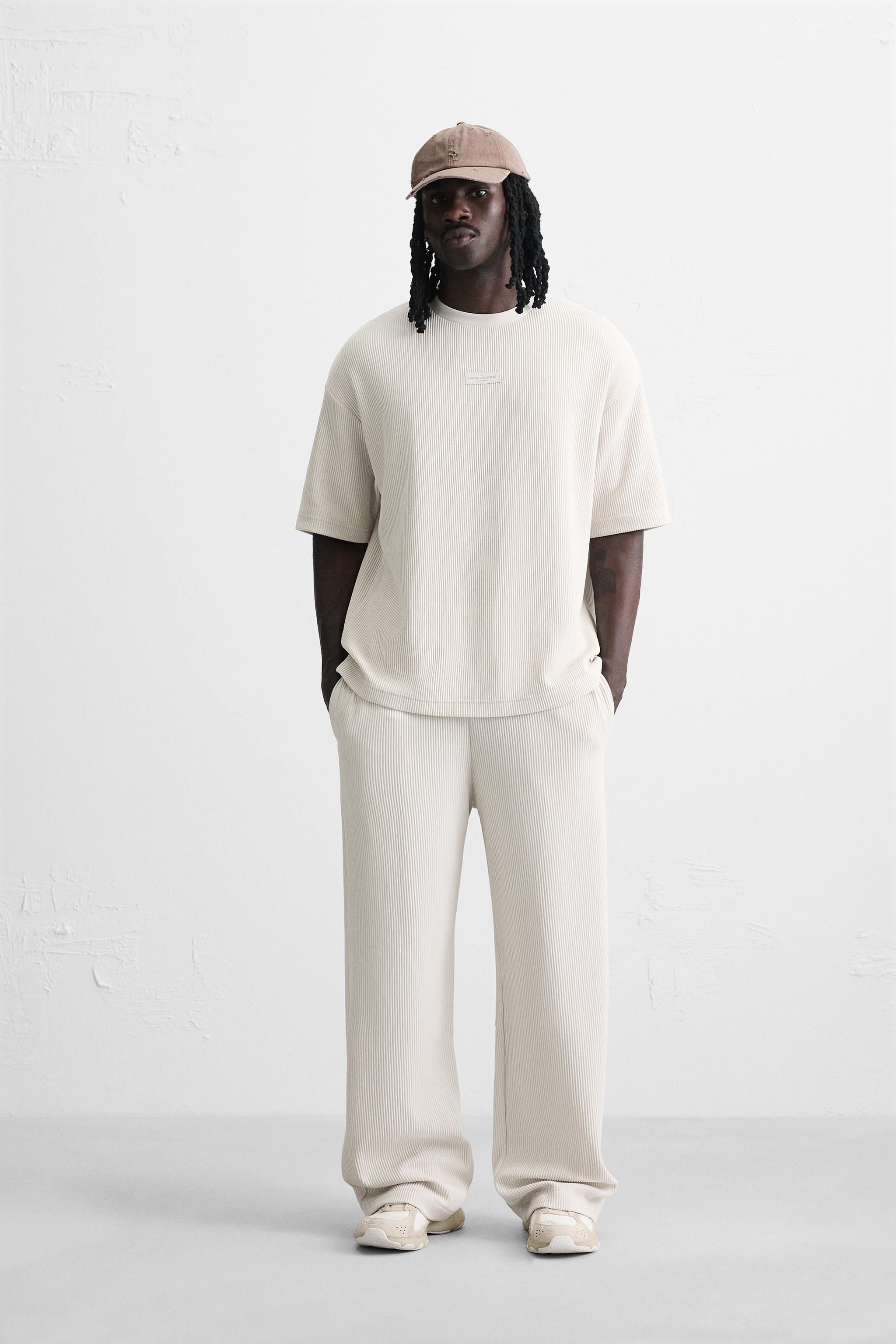 VERTICAL TEXTURED JOGGER PANTS