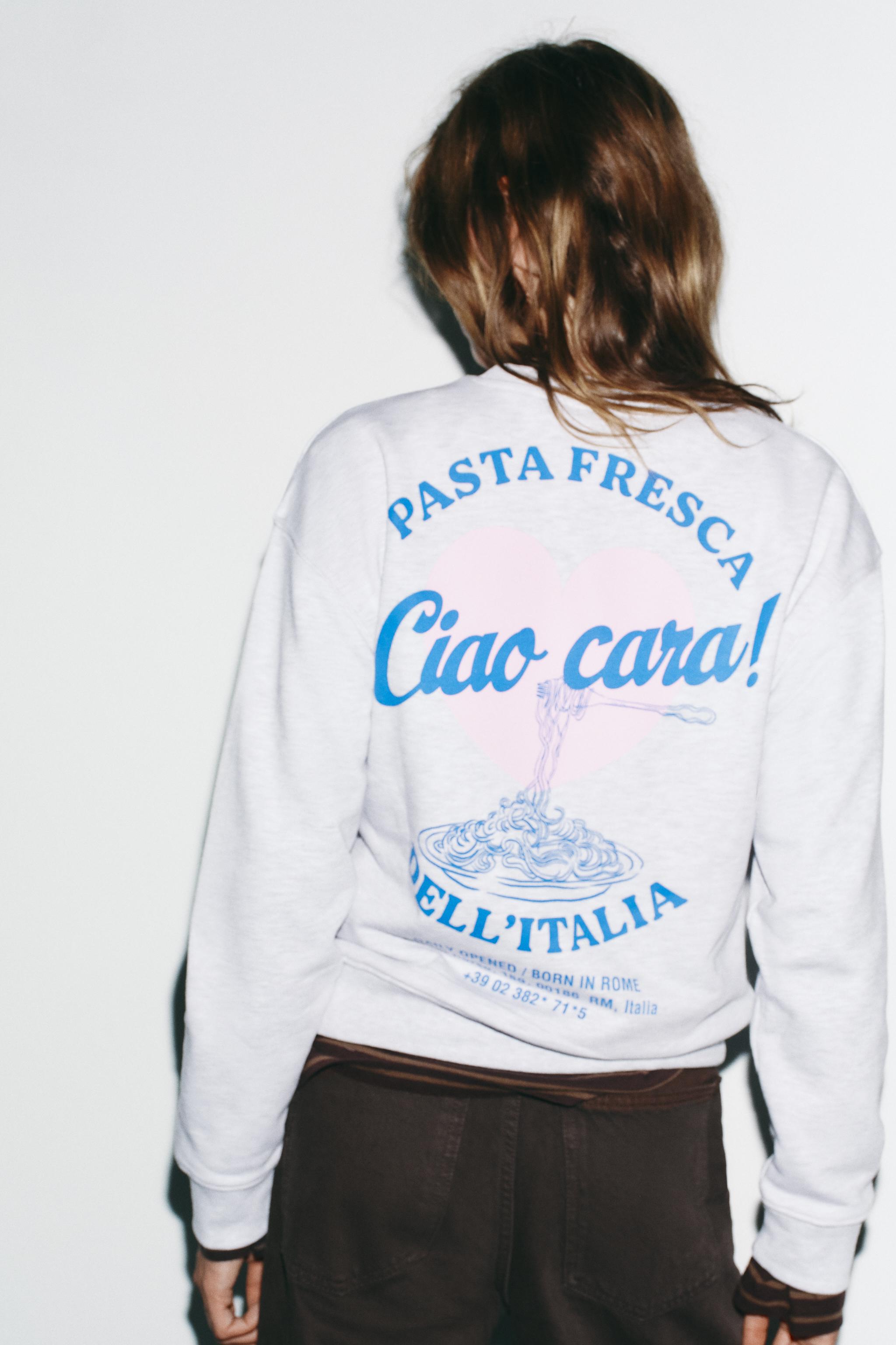 TEXT PRINT SWEATSHIRT