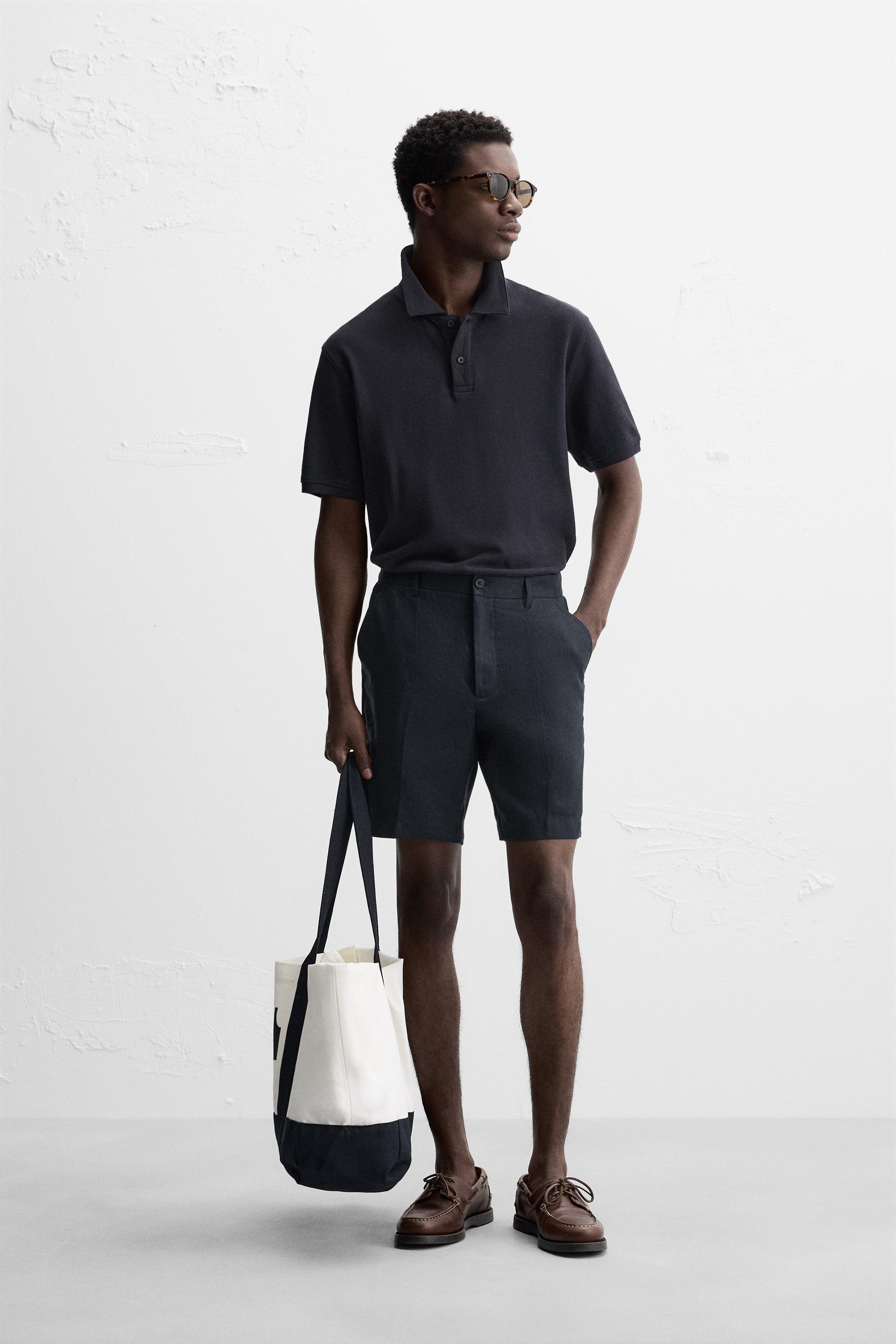 100% LINEN SHORTS