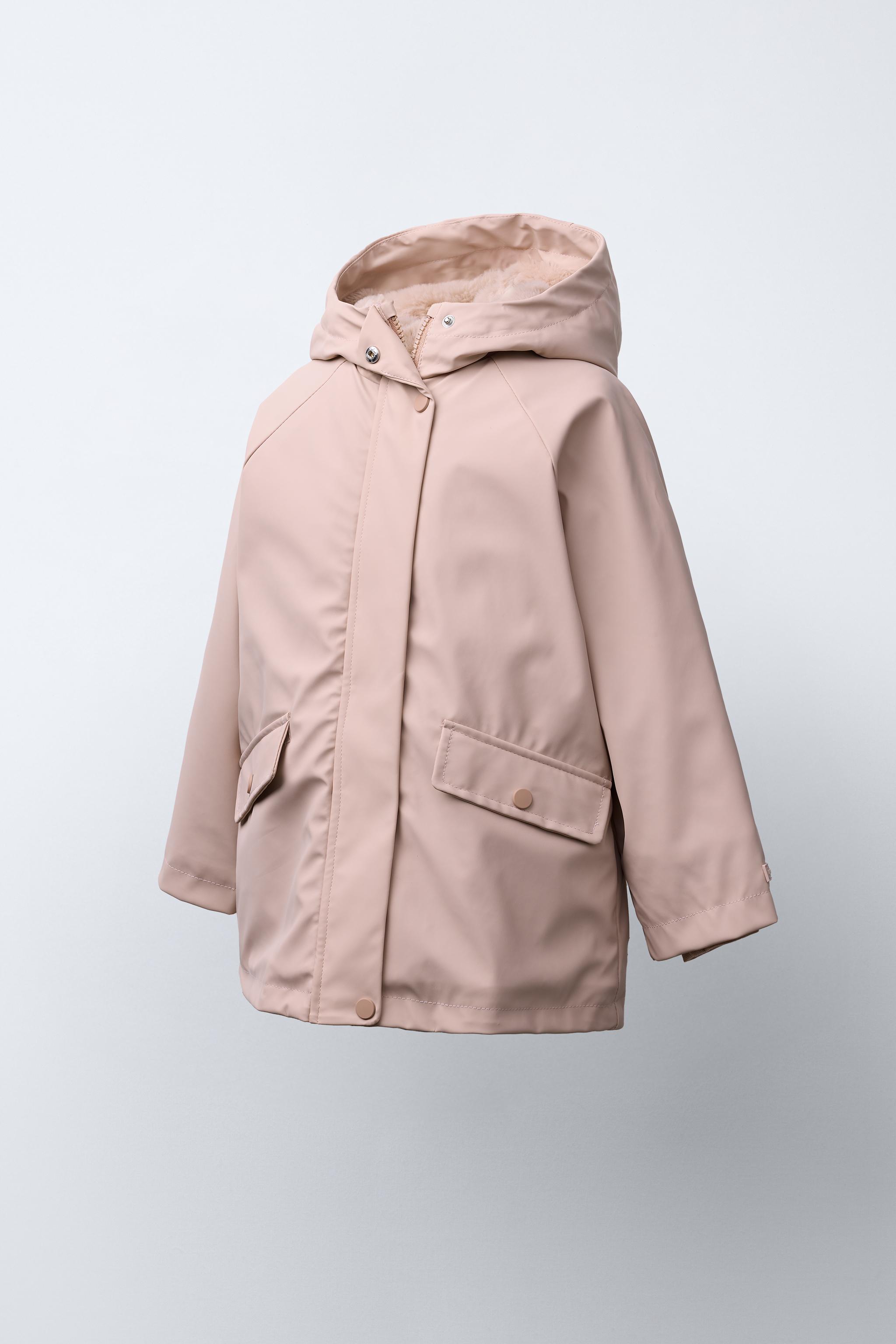 WATER REPELLENT COATED FUR EFFECT JACKET