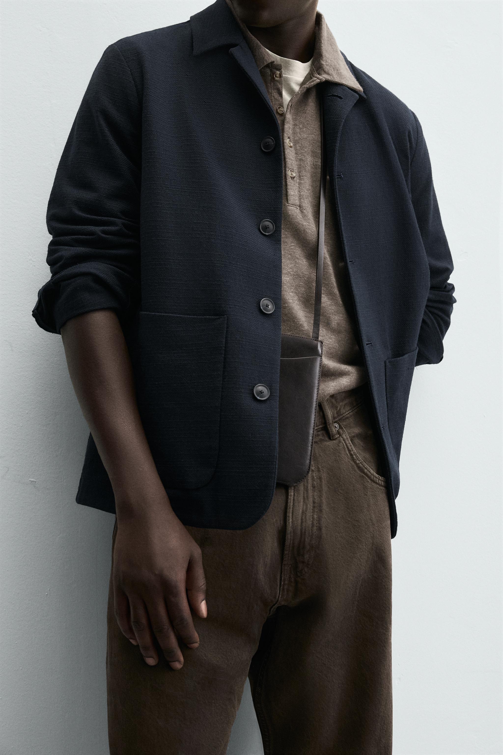 TEXTURED REGULAR FIT OVERSHIRT