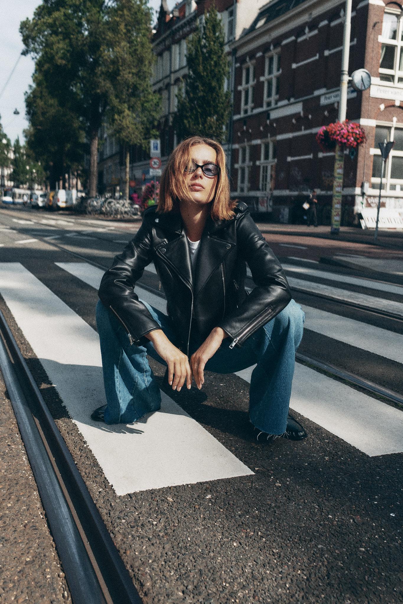 FAUX LEATHER BIKER JACKET