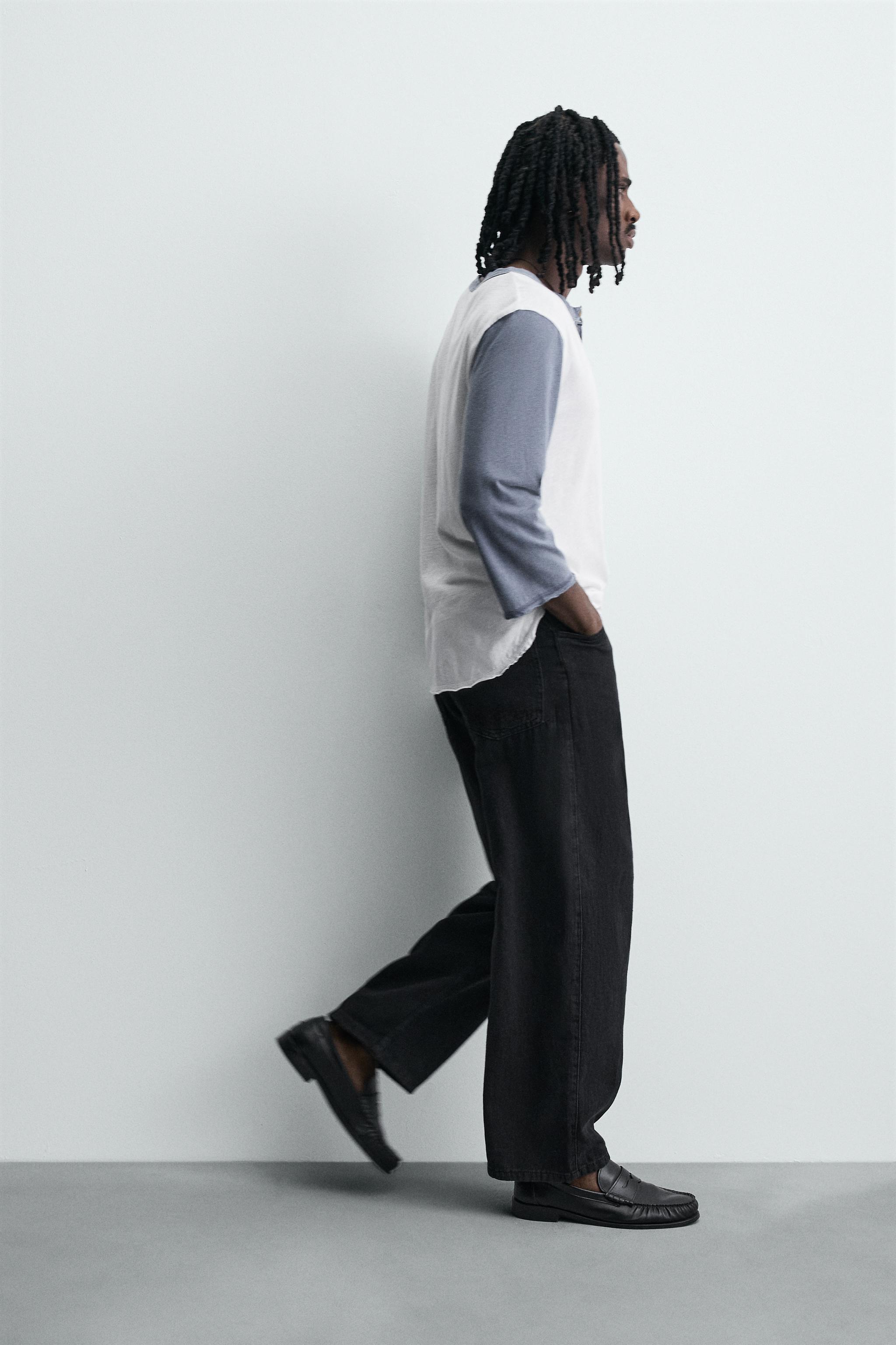 LIGHTWEIGHT LOOSE WIDE FIT JEANS