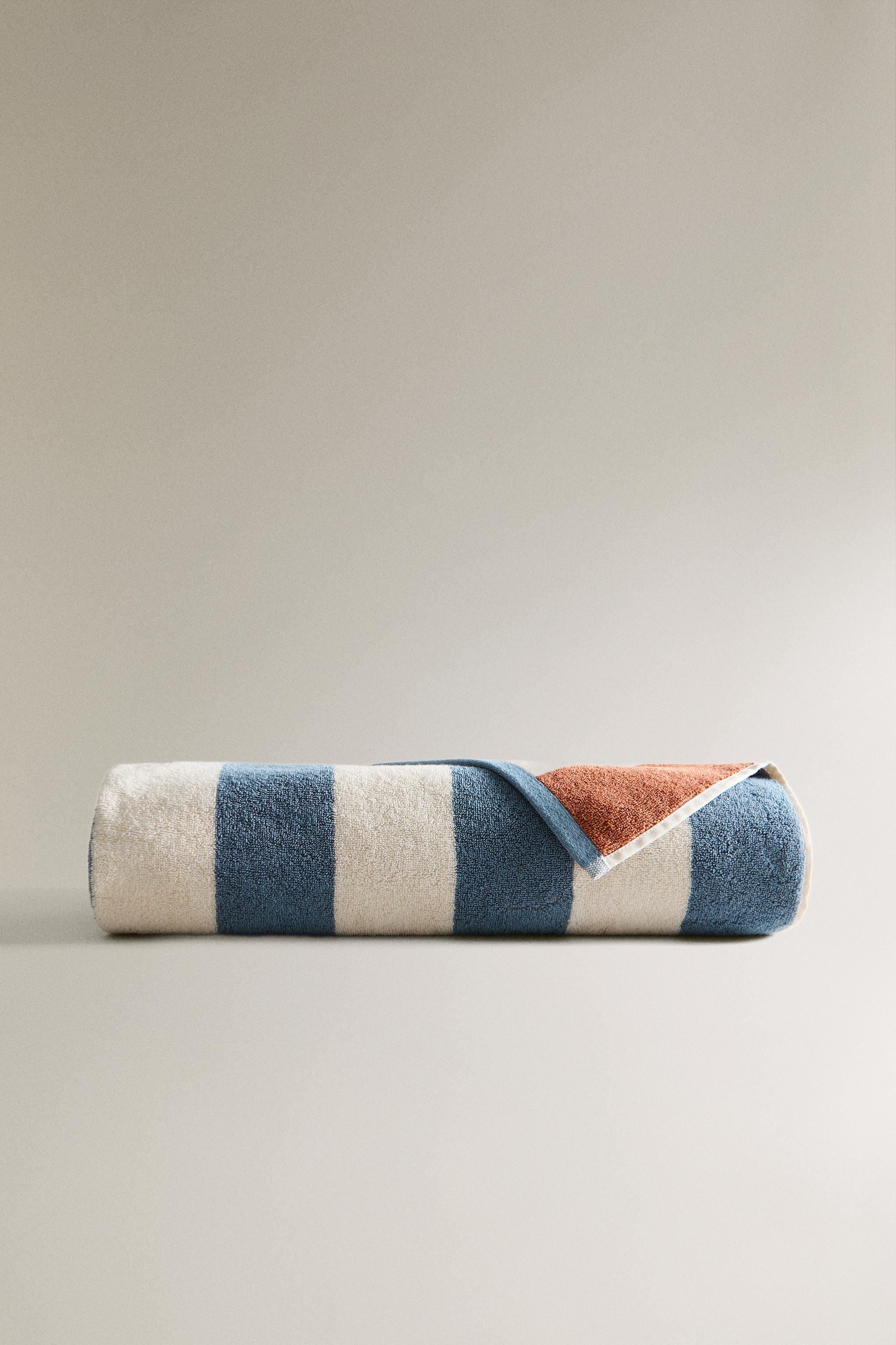 REVERSIBLE STRIPED COTTON TOWEL