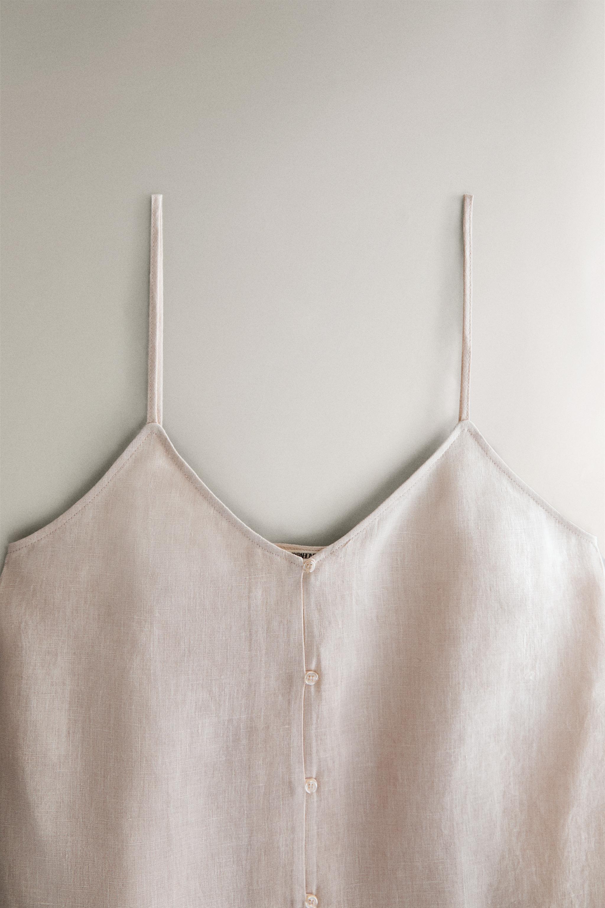 LINEN TOP WITH BUTTONS