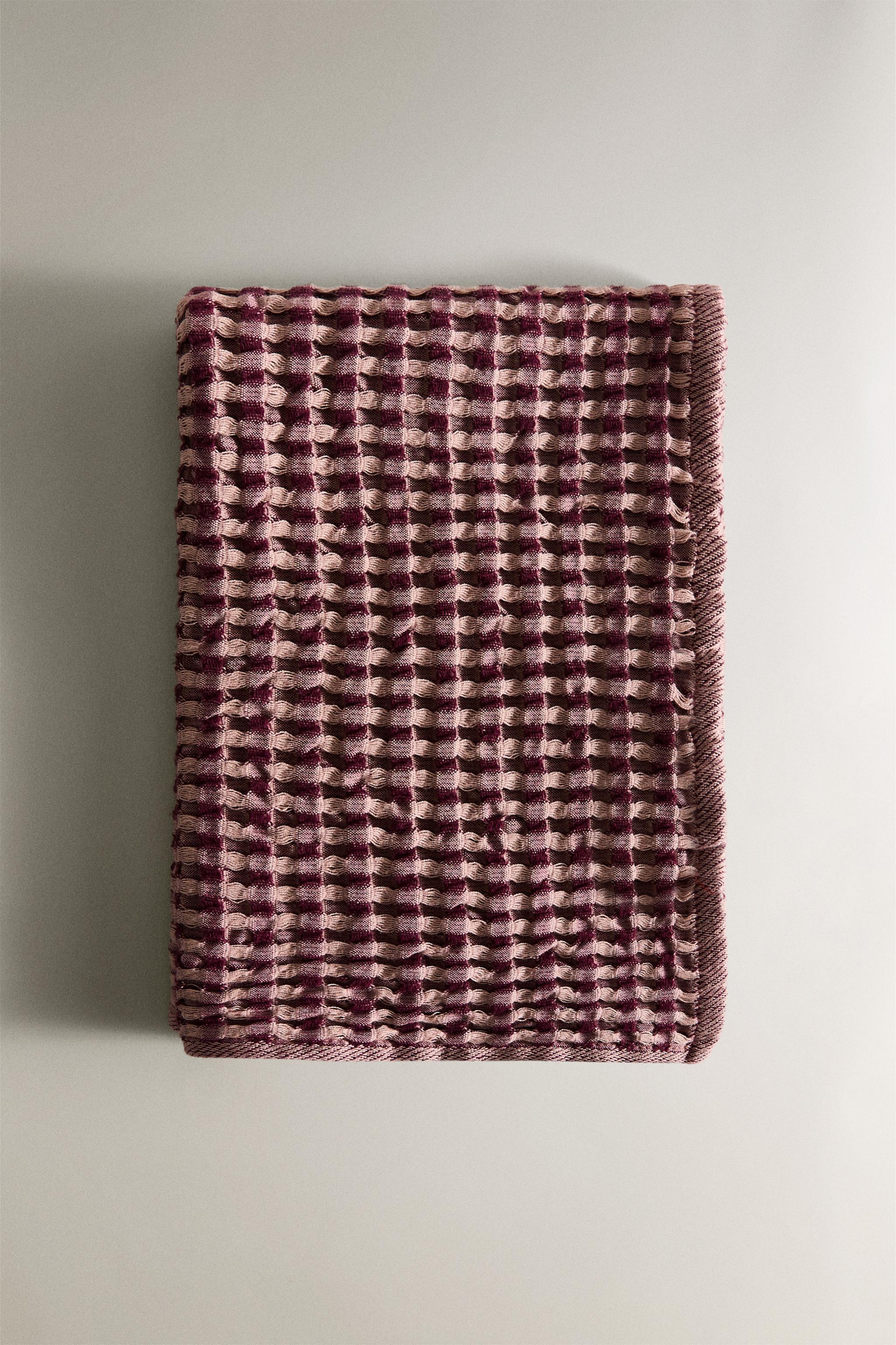 WAFFLE-KNIT COTTON KITCHEN TOWEL X COLLAGERIE