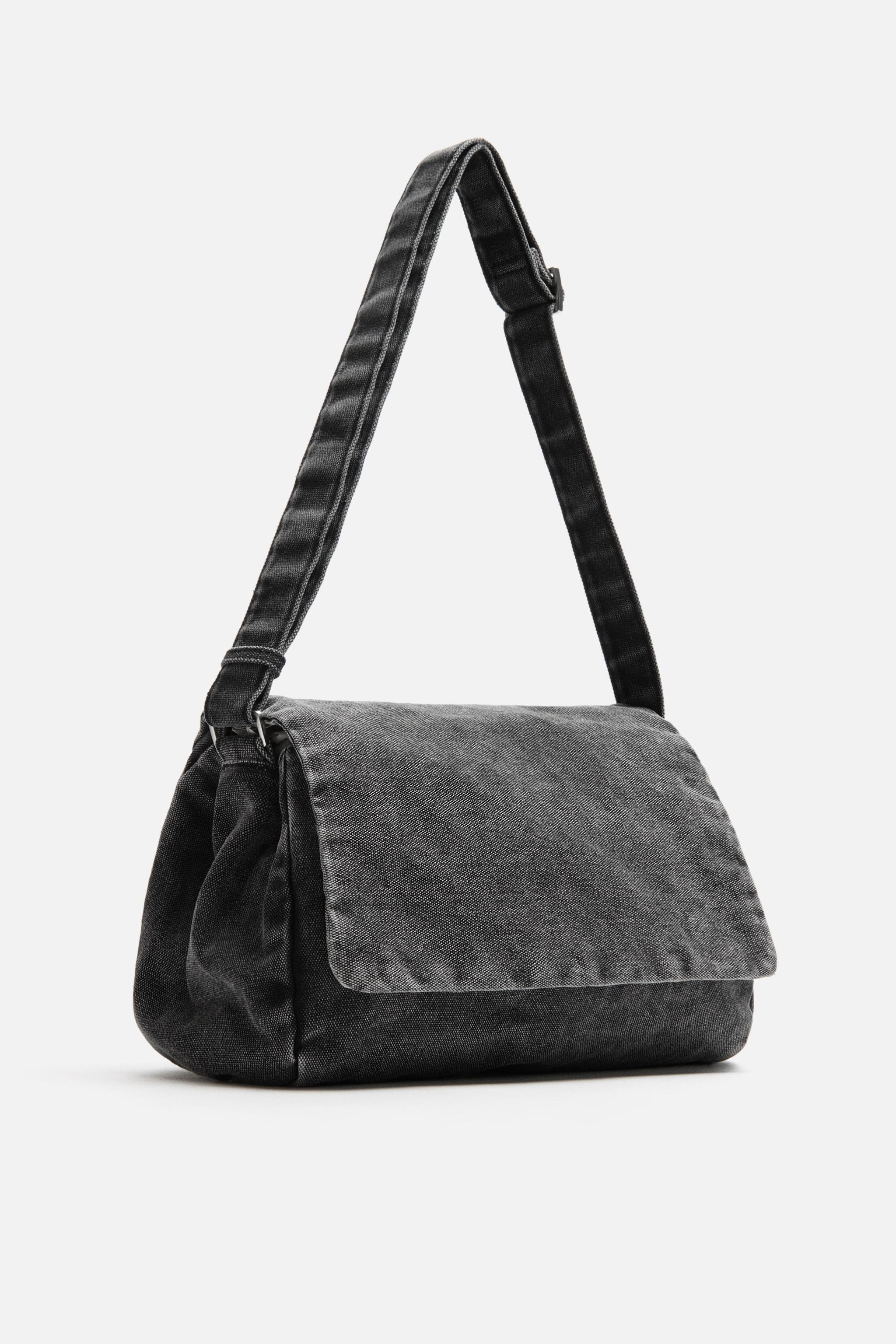 WASHED DENIM CROSSBODY BAG