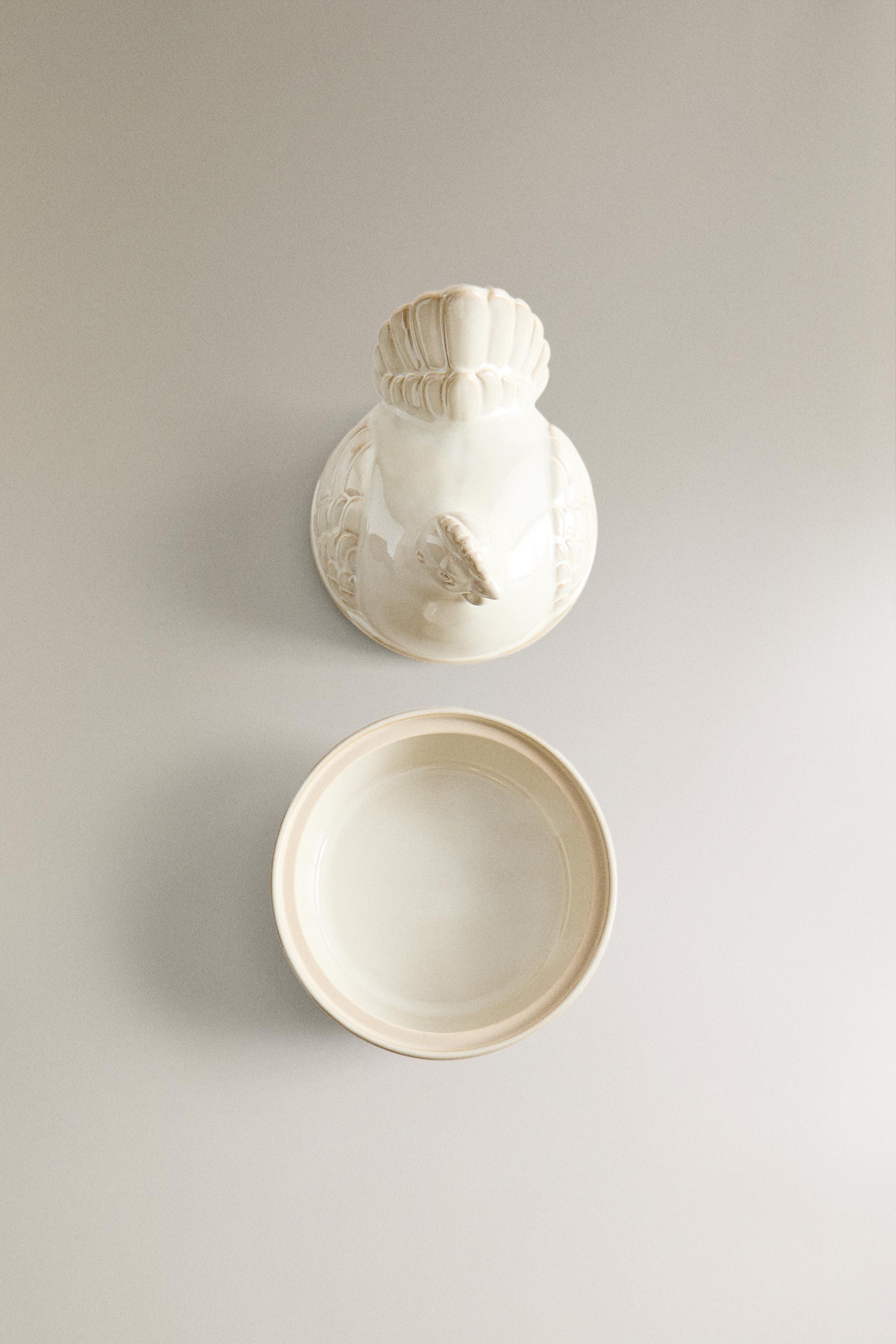 CERAMIC HEN STORAGE JAR