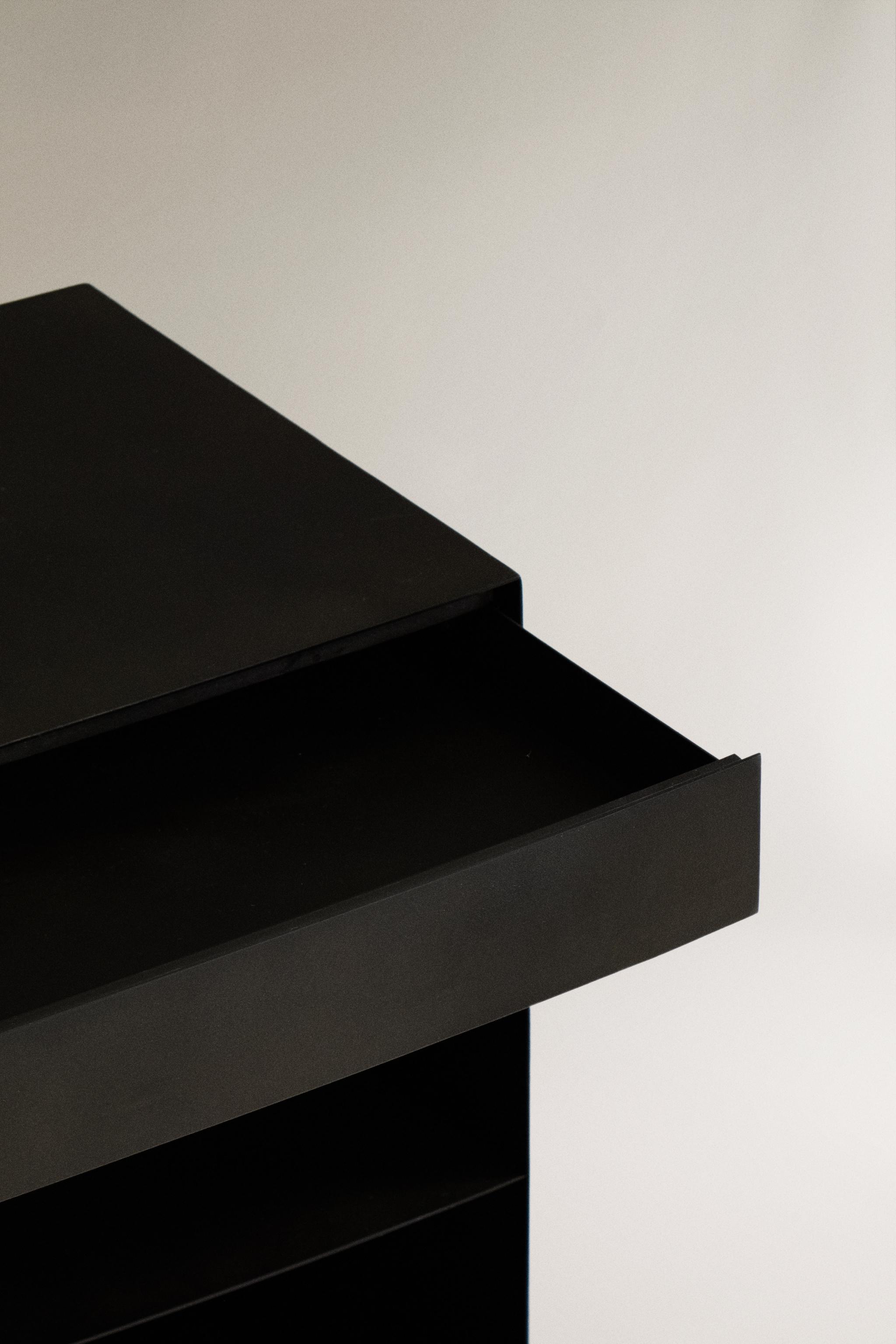 METAL NIGHTSTAND WITH DRAWER