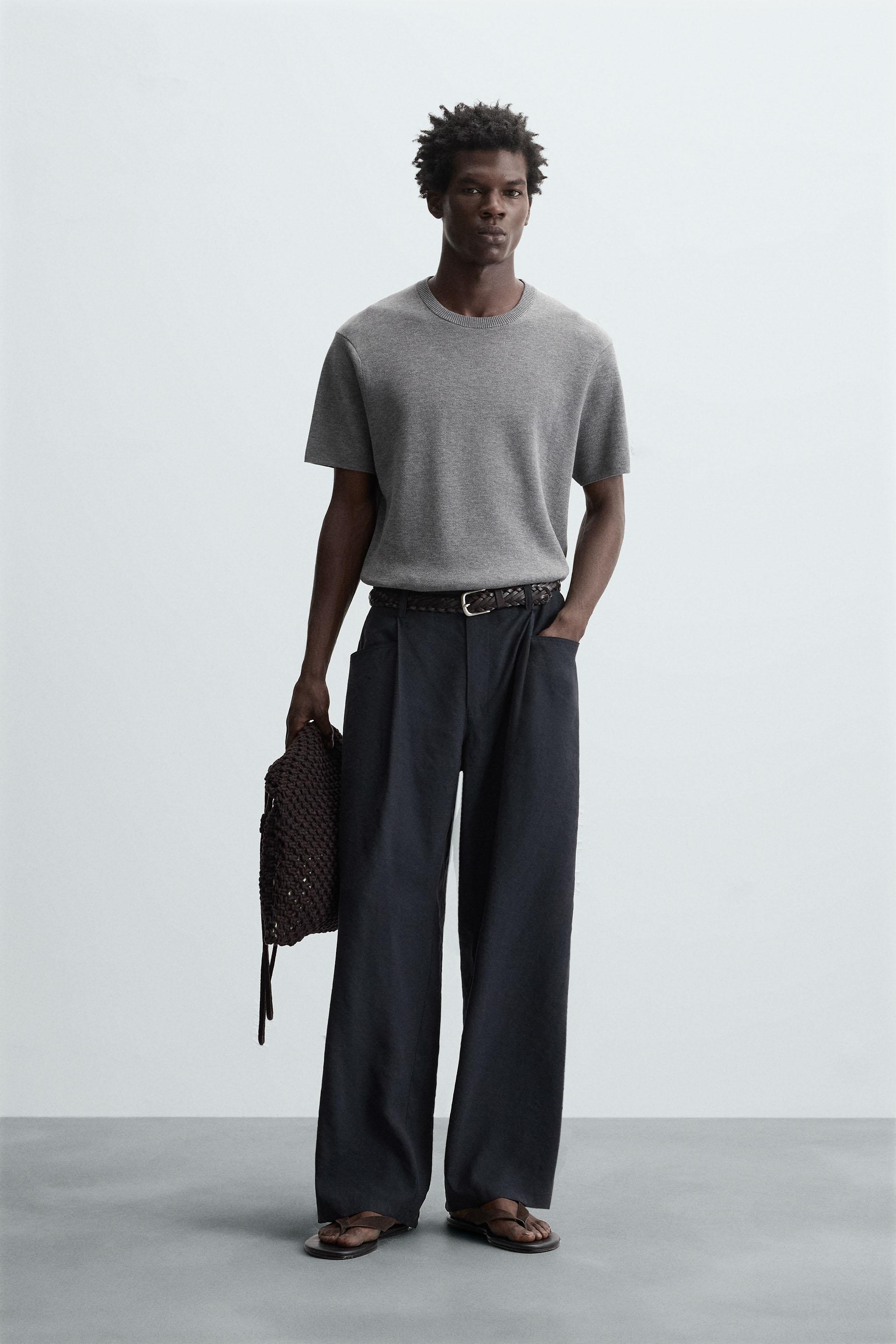 RELAXED FIT KNIT T-SHIRT