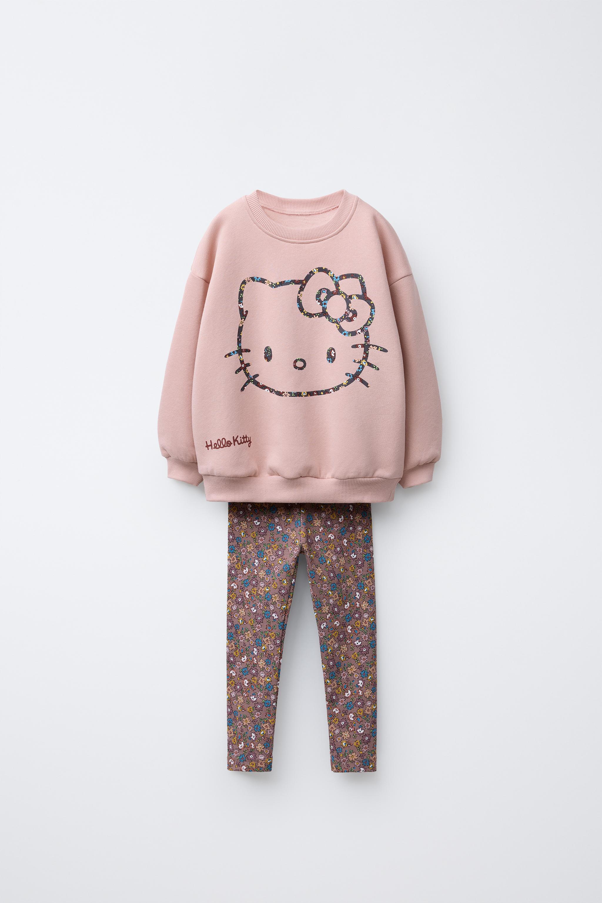 HELLO KITTY © SANRIO SWEATSHIRT AND FLORAL LEGGING SET