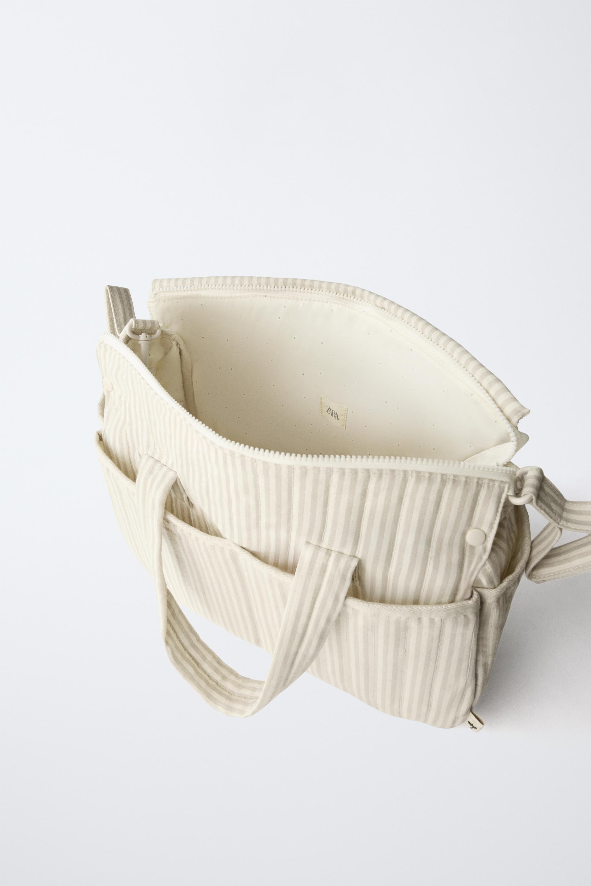 STRIPED MATERNITY BAG
