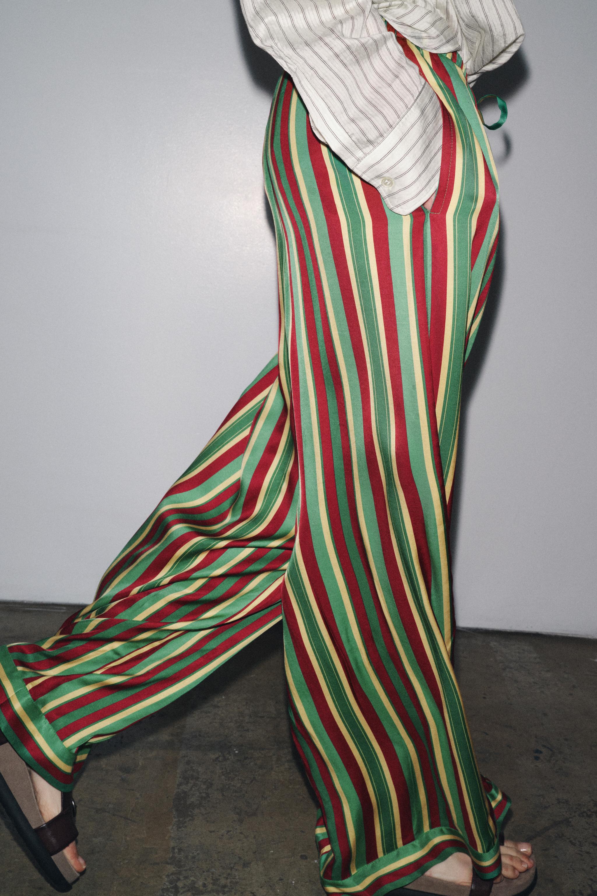 STRIPED PAJAMA PANTS ZW COLLECTION