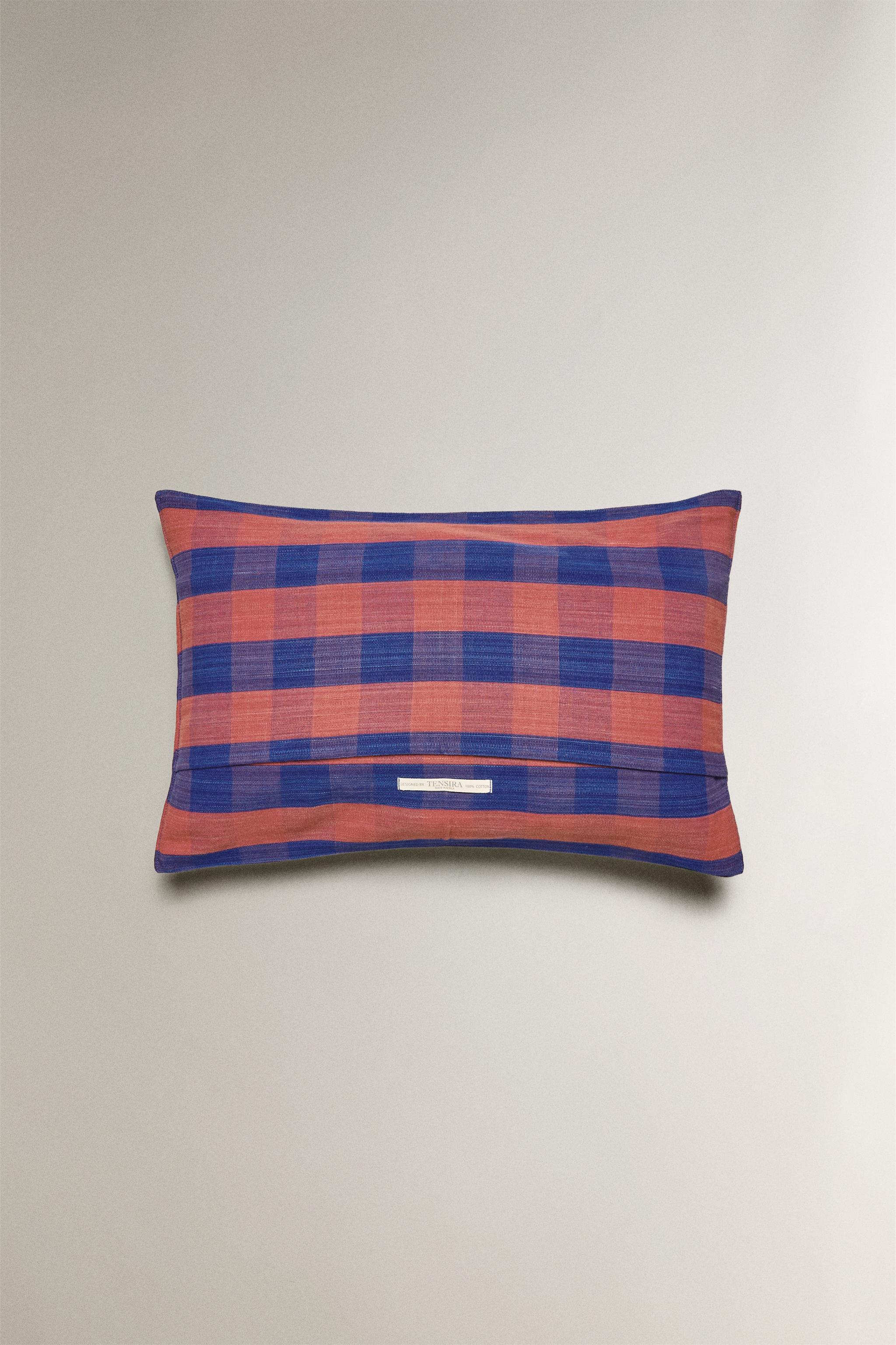COTTON THROW PILLOW COVER X TENSIRA