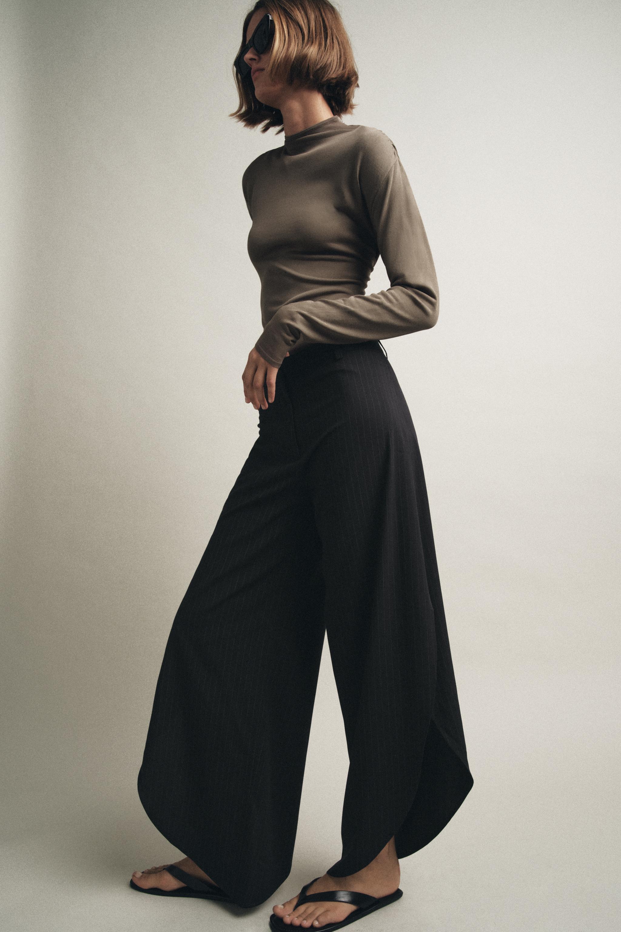 VENTED PINSTRIPE PANTS ZW COLLECTION