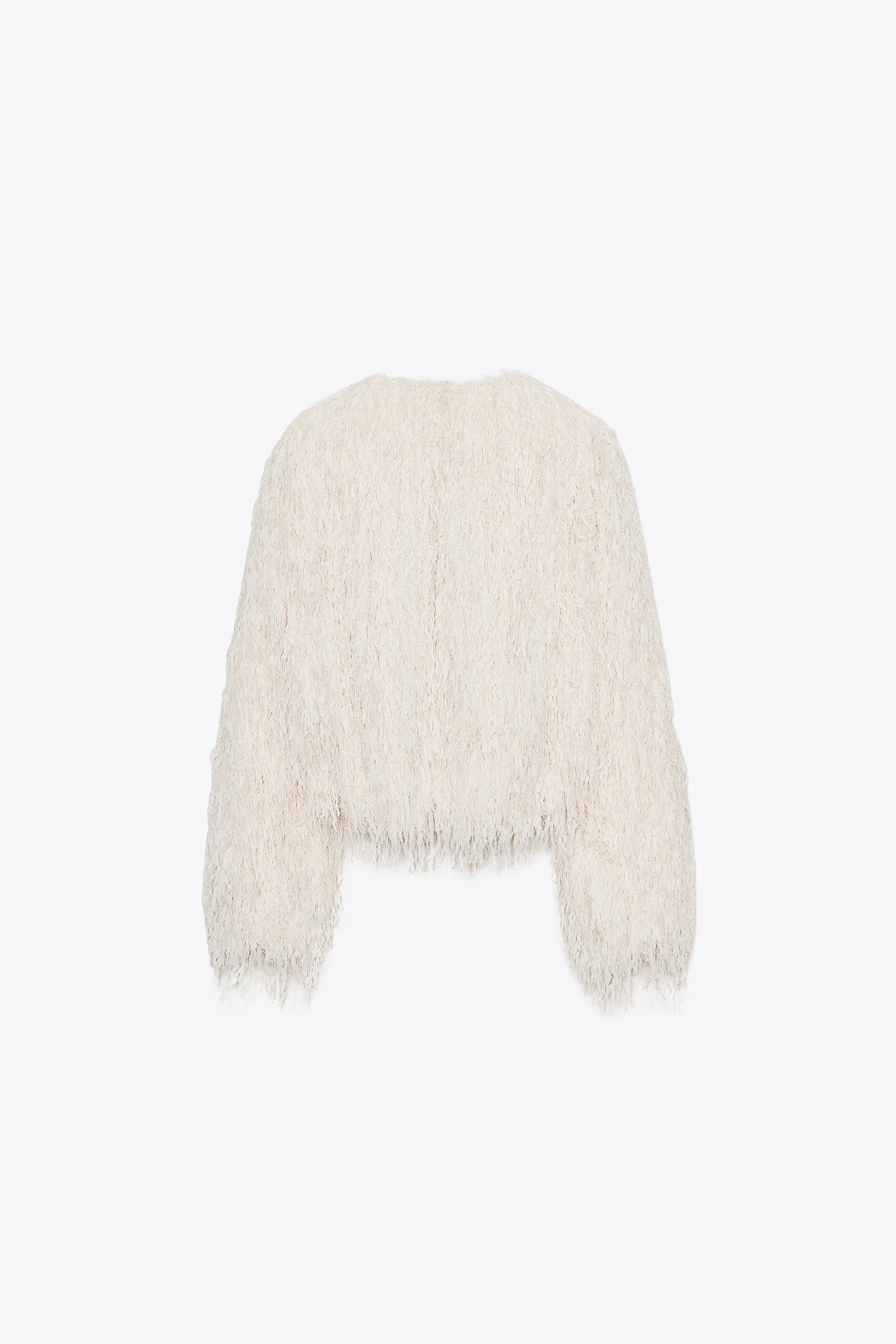 FEATHER FRINGE METALLIC THREAD JACKET