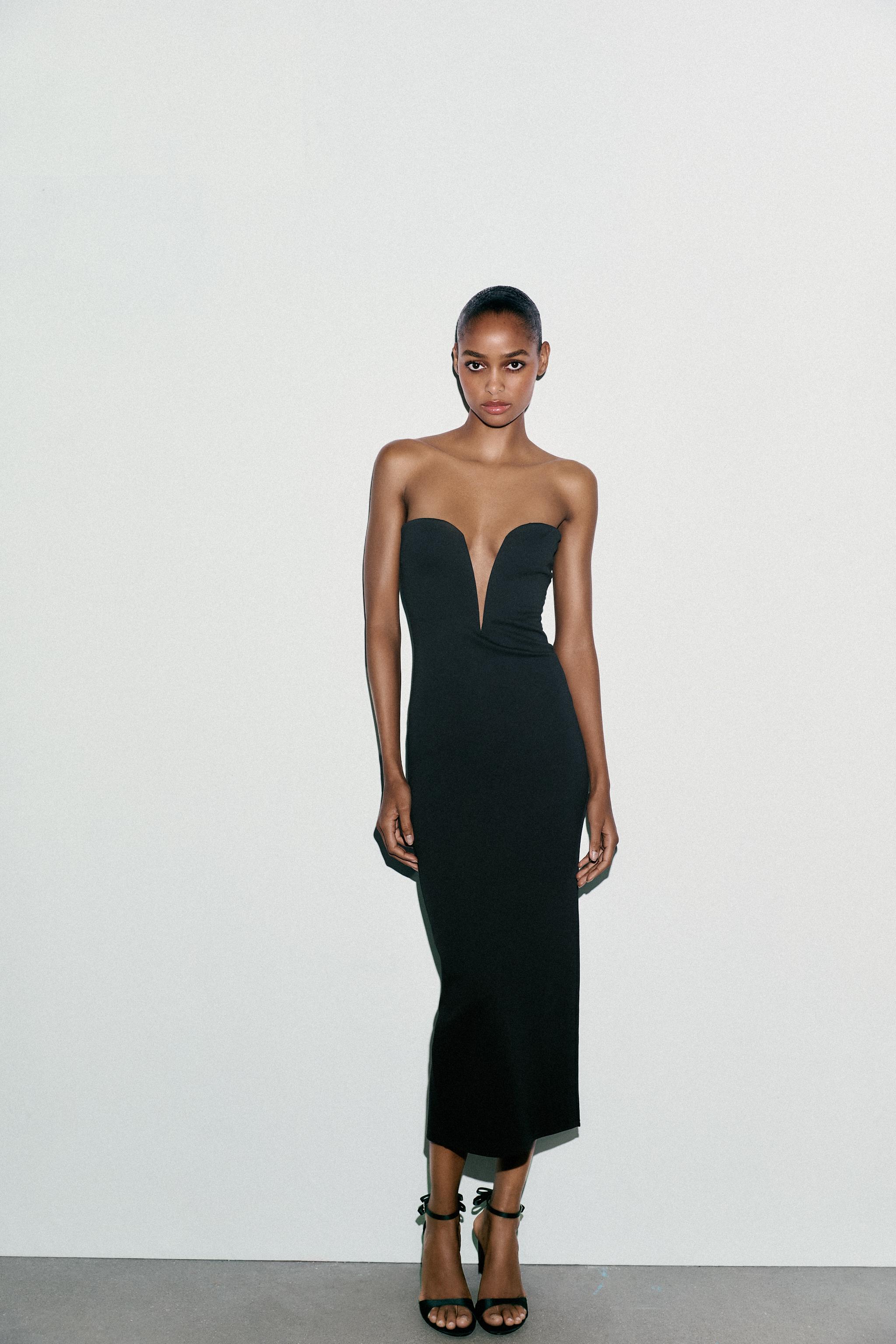 SWEETHEART NECKLINE MIDI DRESS