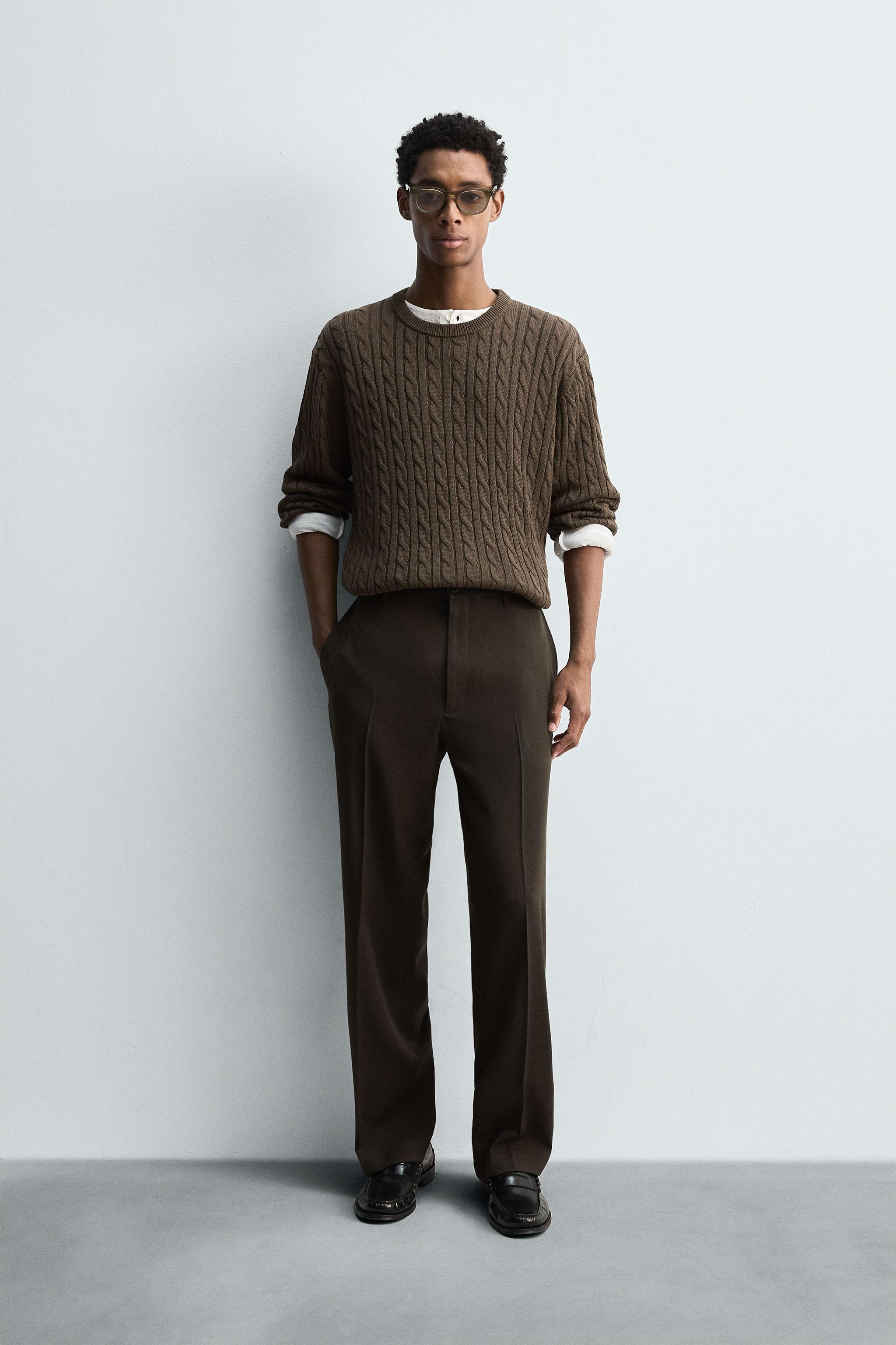 COTTON-HEMP TEXTURED SWEATER