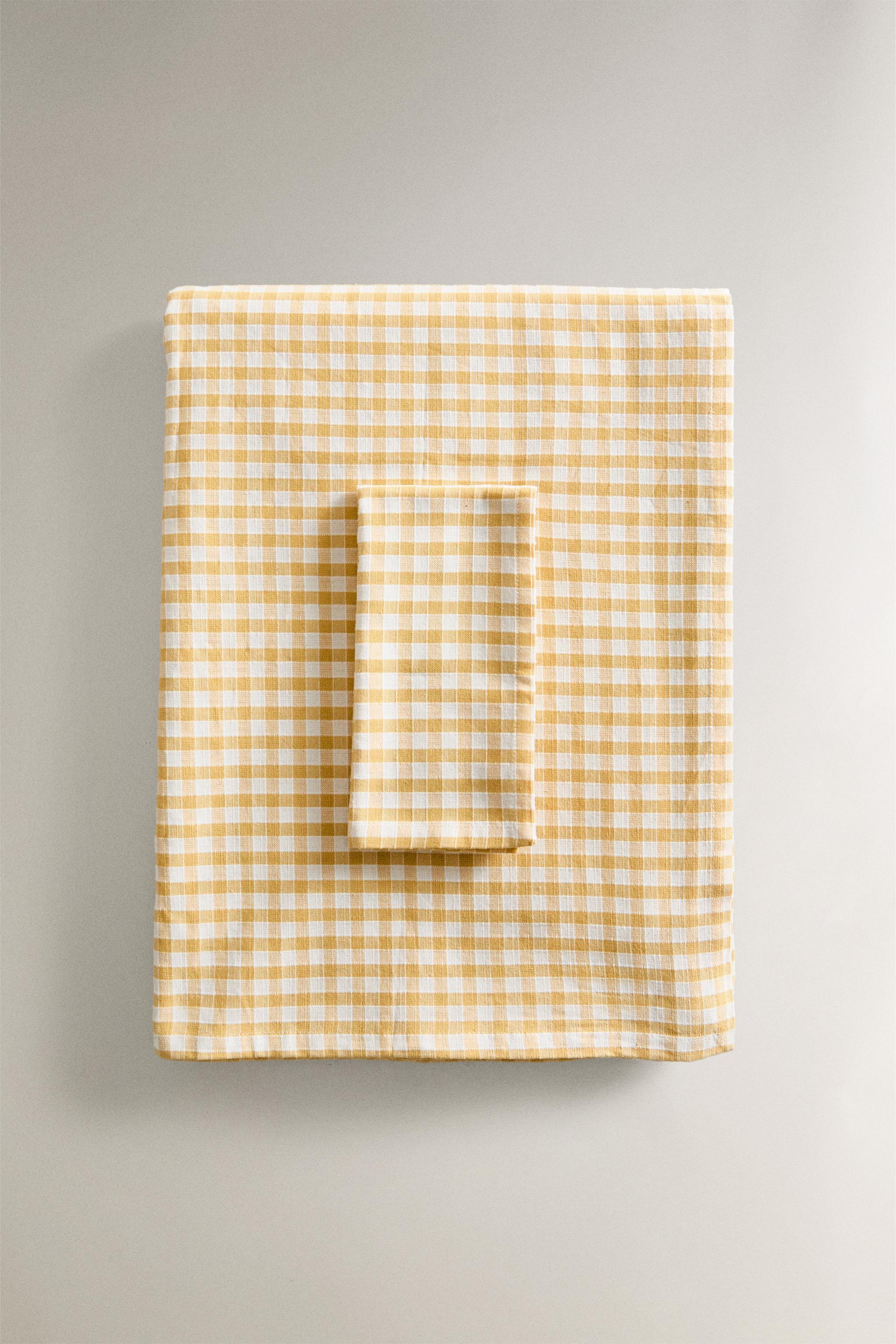 GINGHAM COTTON TABLECLOTH