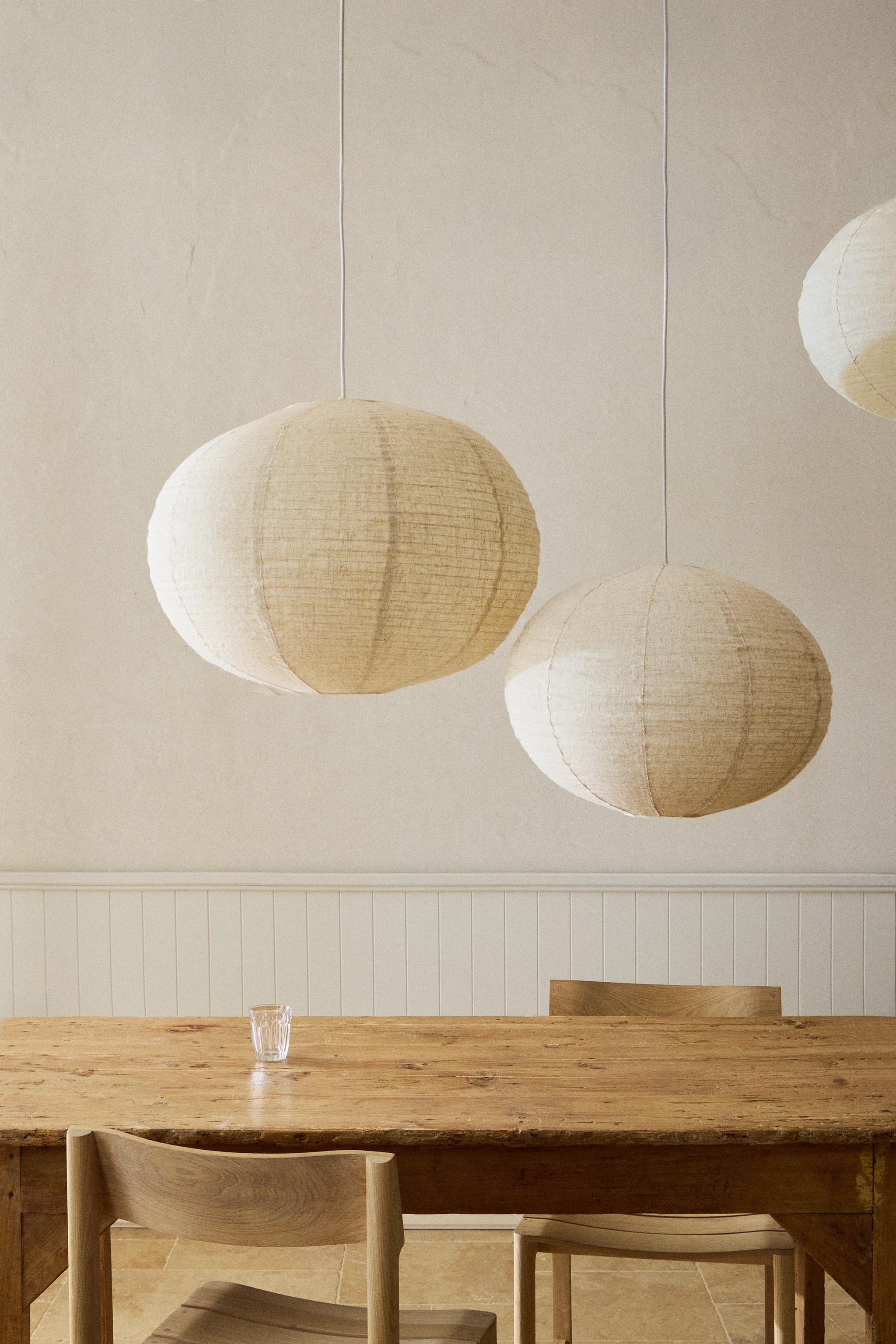 LINEN PENDANT LAMP LAMPSHADE