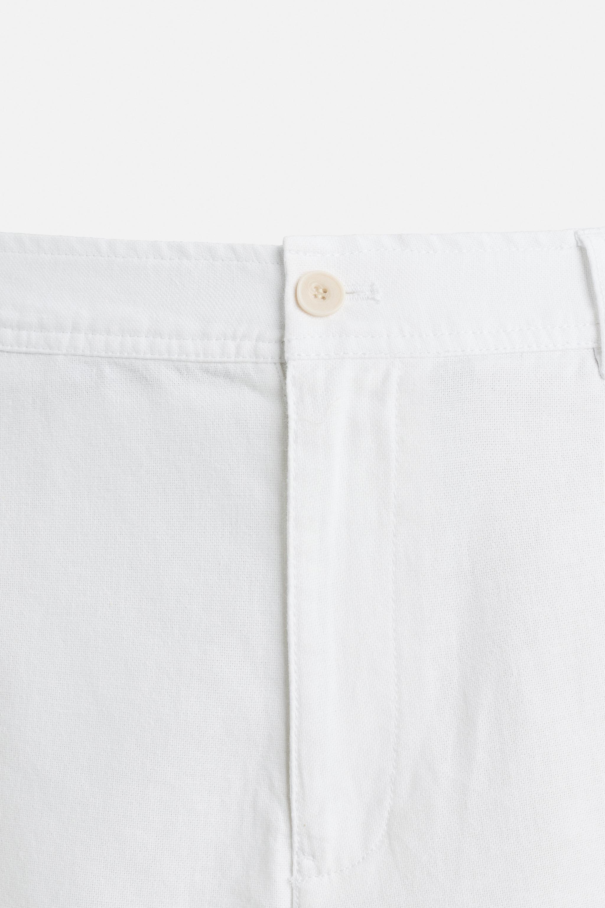 COTTON LINEN SHORTS