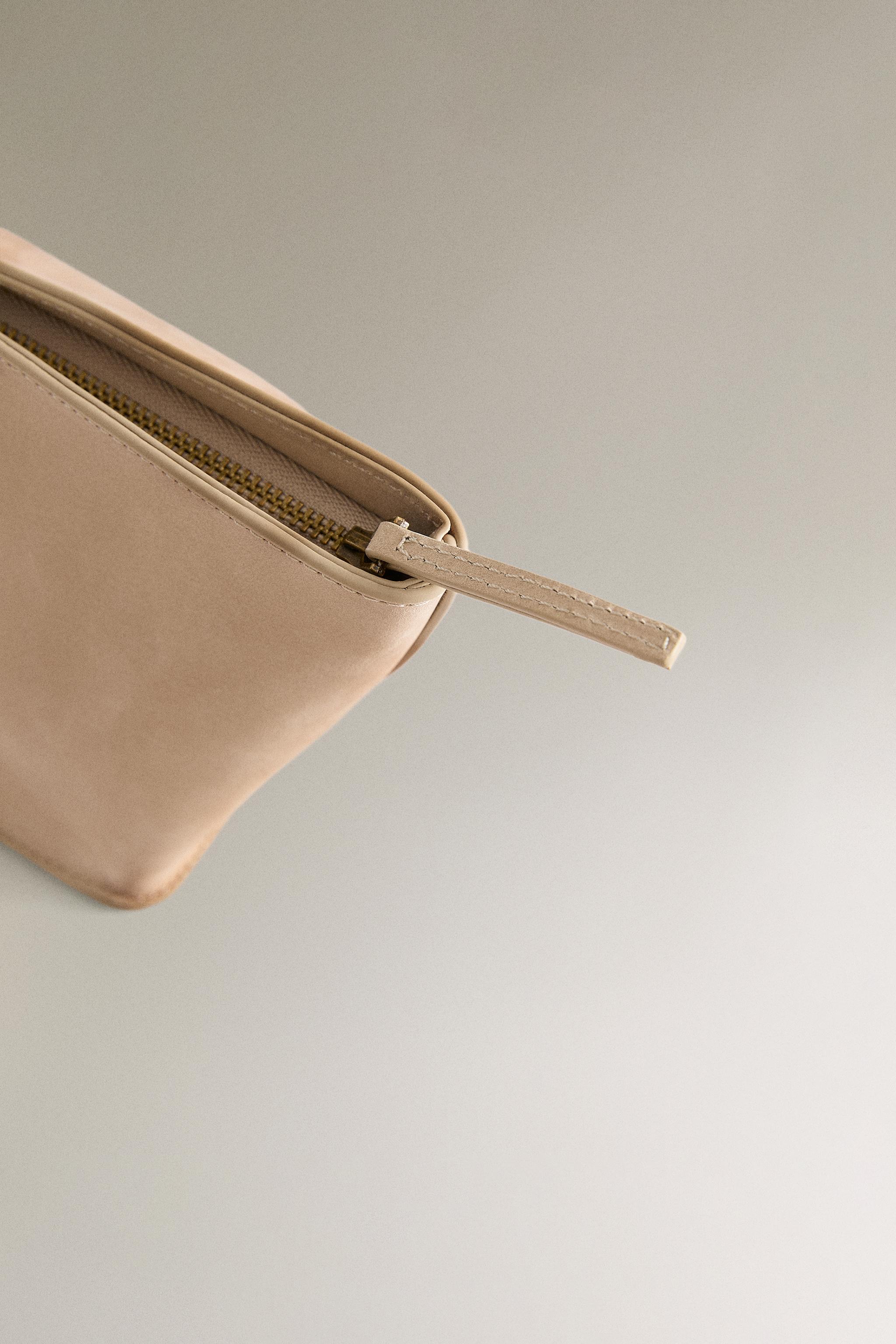 NUBUK LEATHER MAKEUP BAG