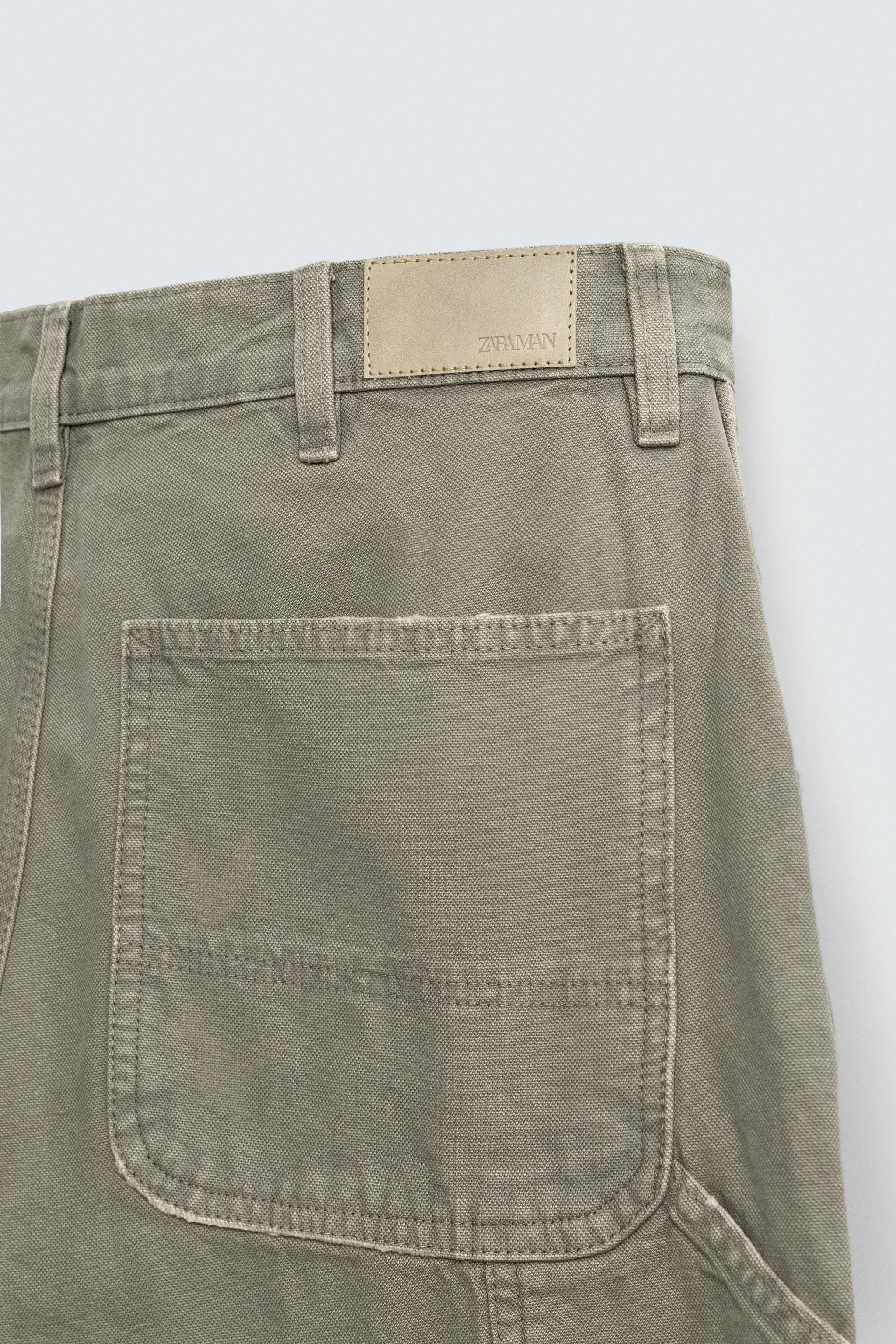 WASHED EFFECT CARPENTER PANTS