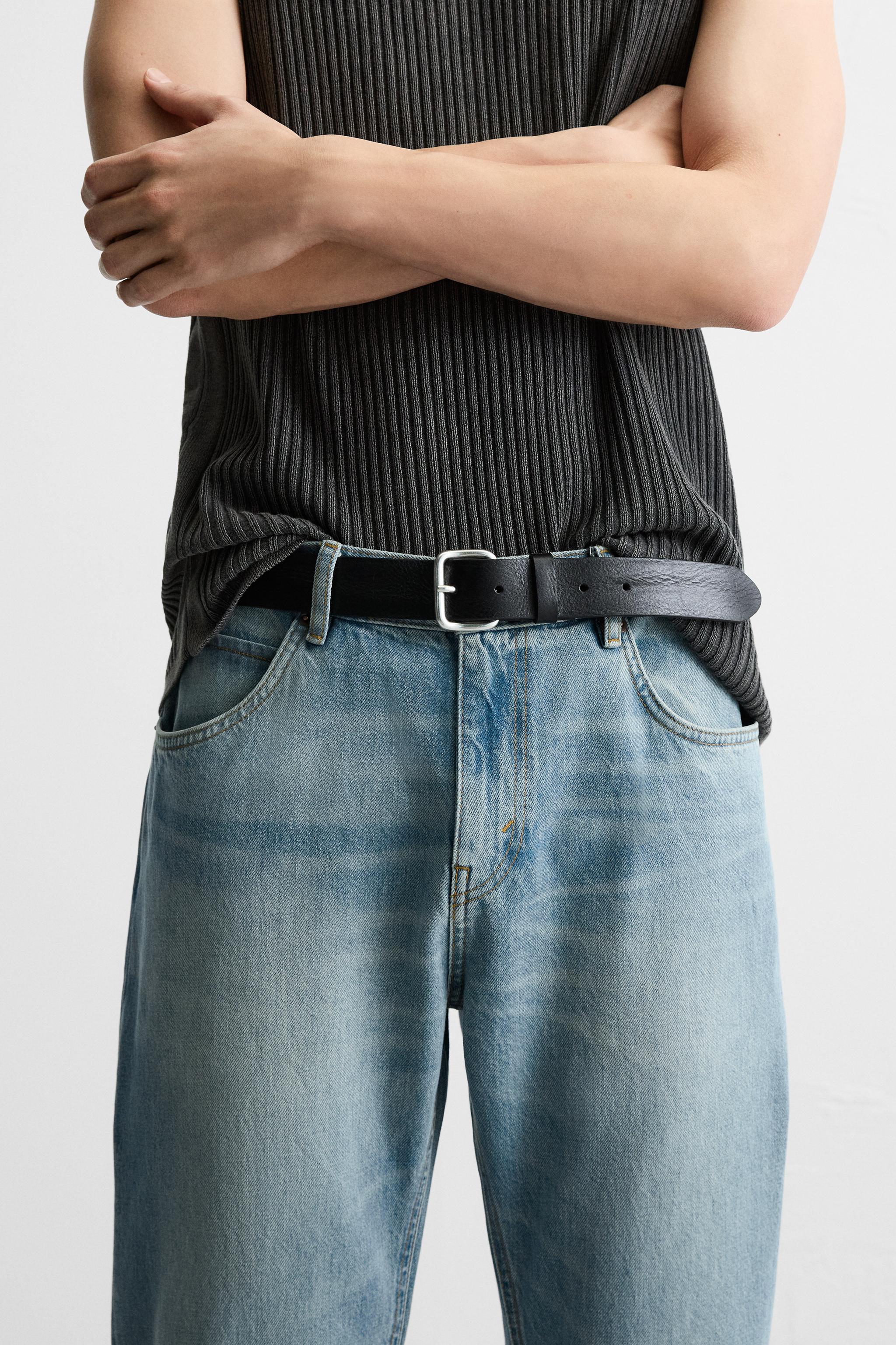 STUDDED LEATHER BELT