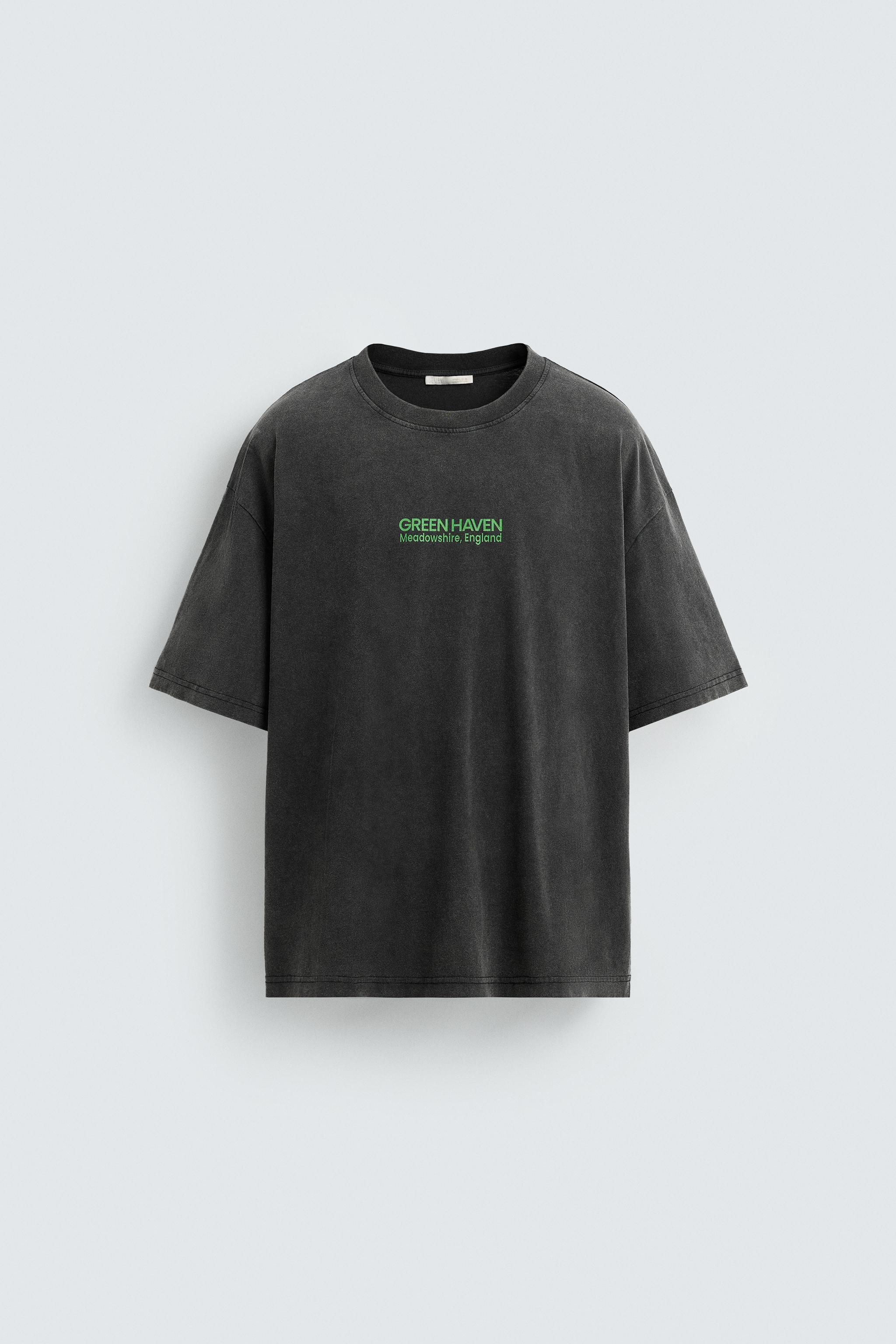 WASHED TEXT T-SHIRT