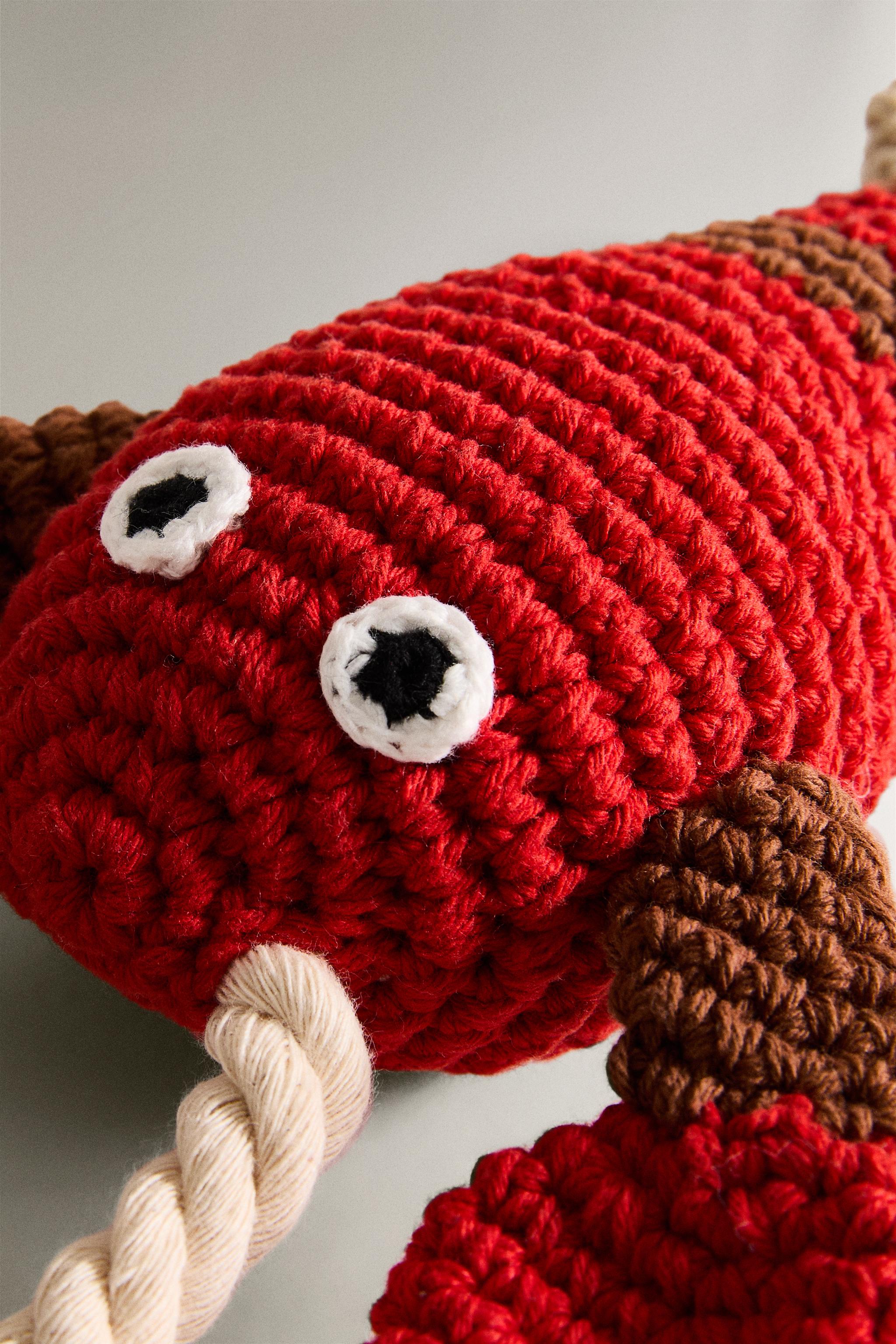 CROCHET LOBSTER PET TOY