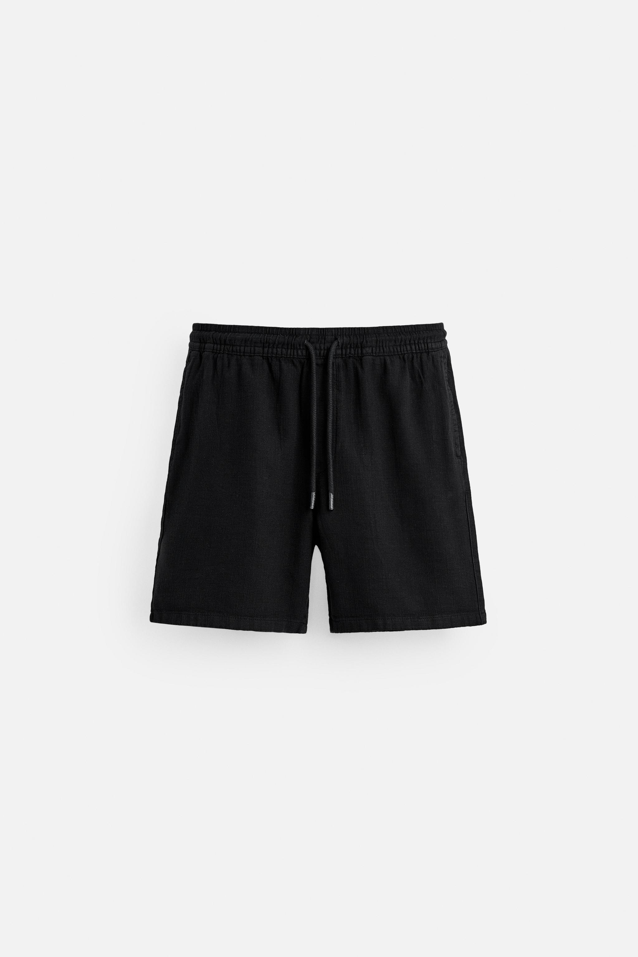 TEXTURED REGULAR FIT SHORTS