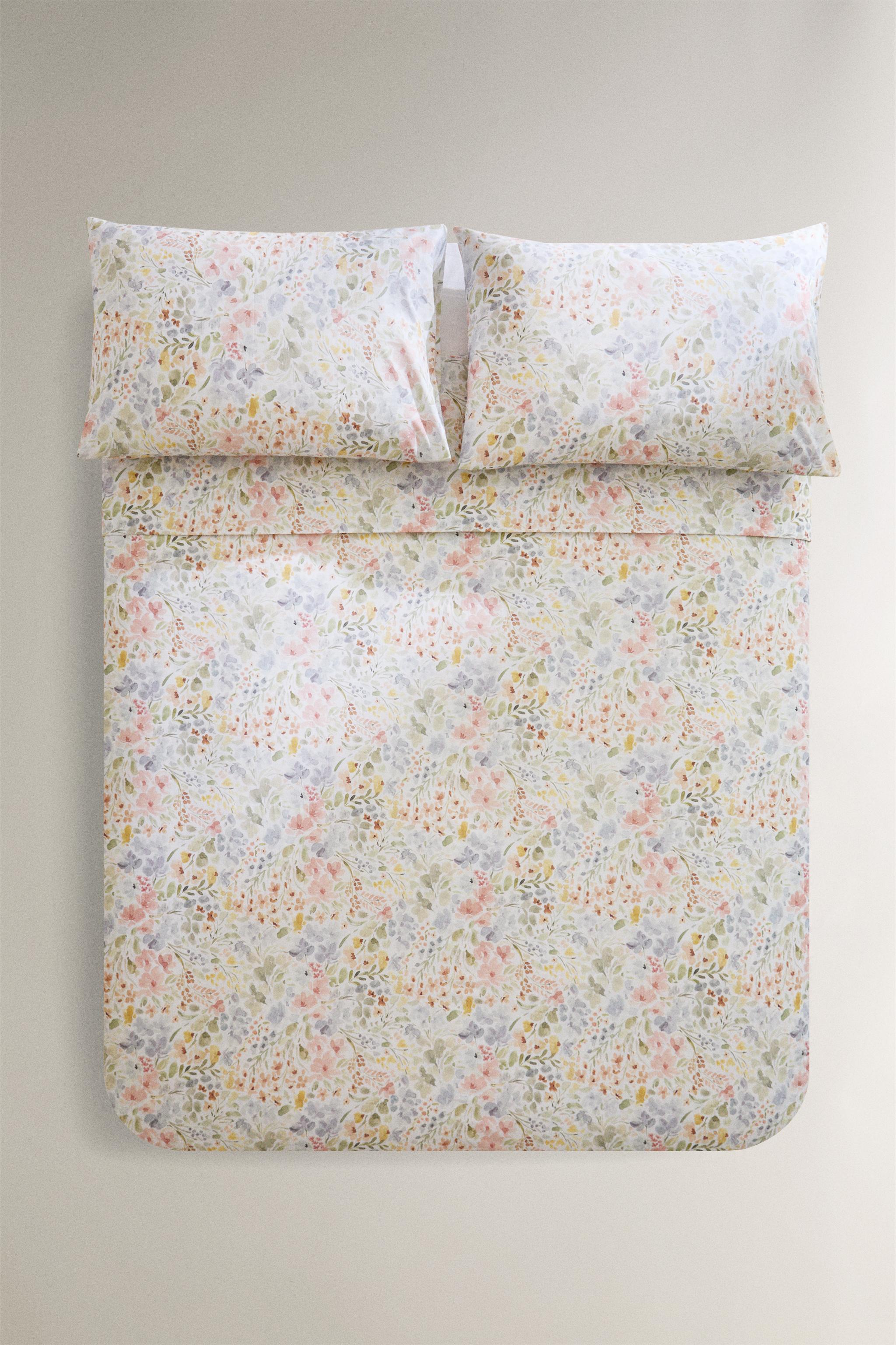 FLORAL PRINT DUVET COVER