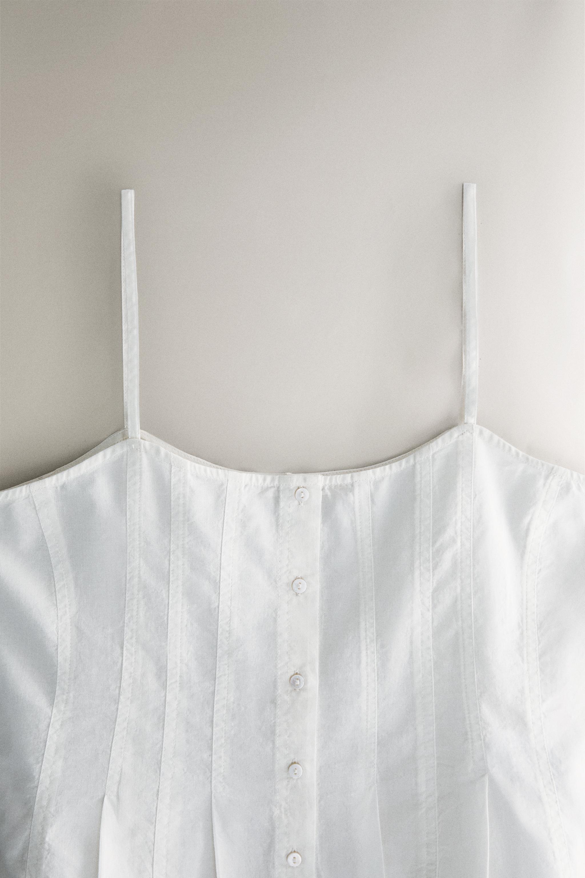 COTTON TOP WITH SEAM DETAILS