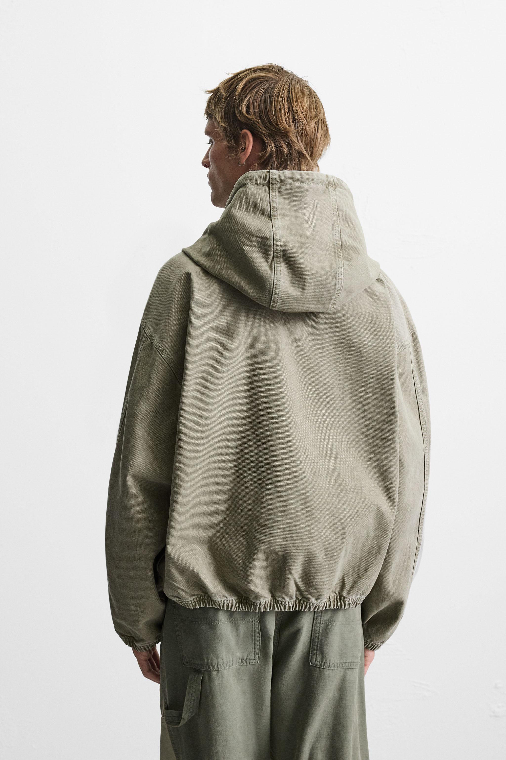 WASHED HOODED JACKET